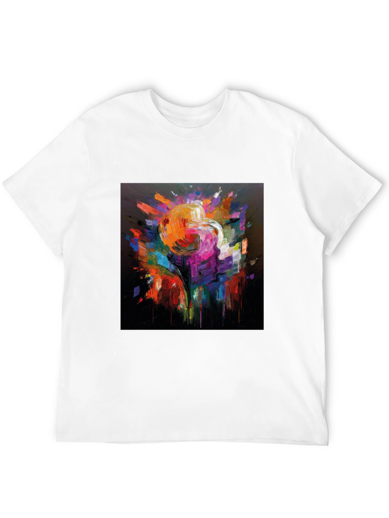 Abstract Art Graphic Black T-Shirt