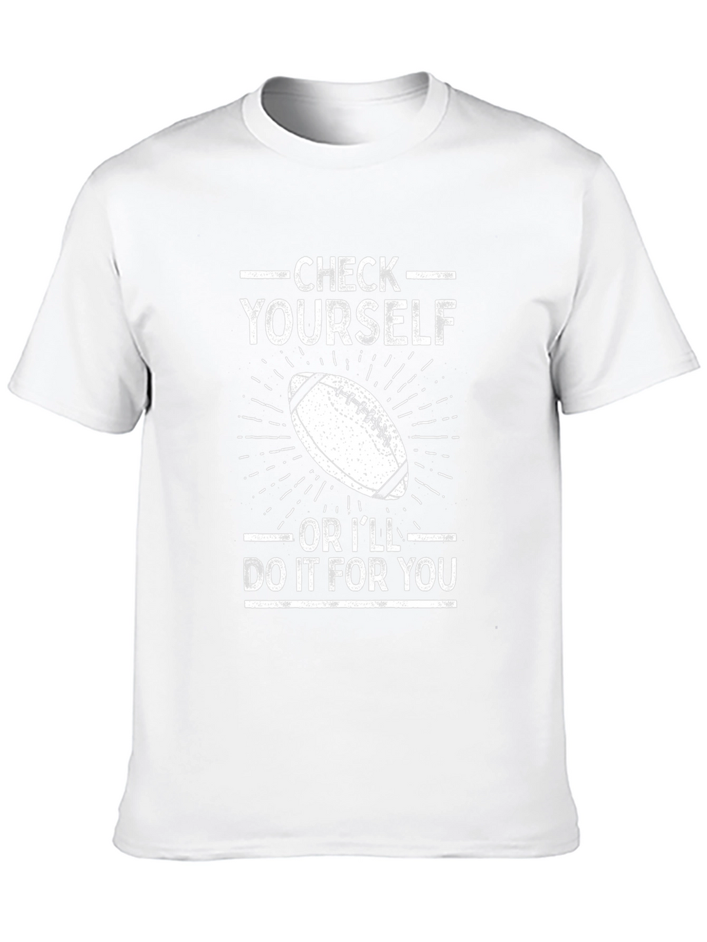 Check Yourself Football Graphic Tee