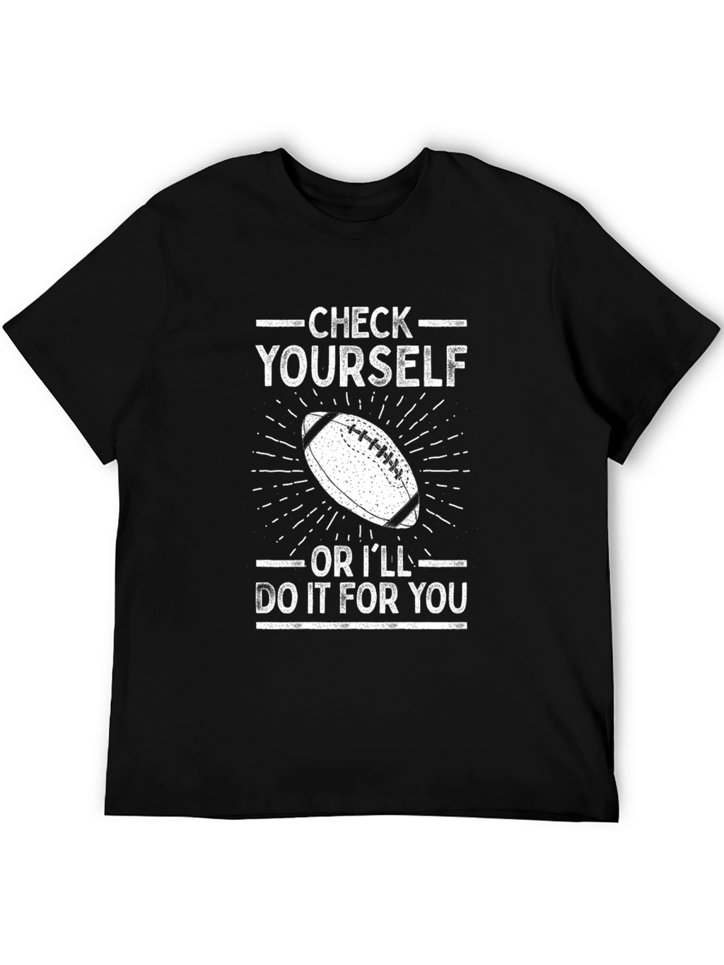 Check Yourself Football Graphic Tee
