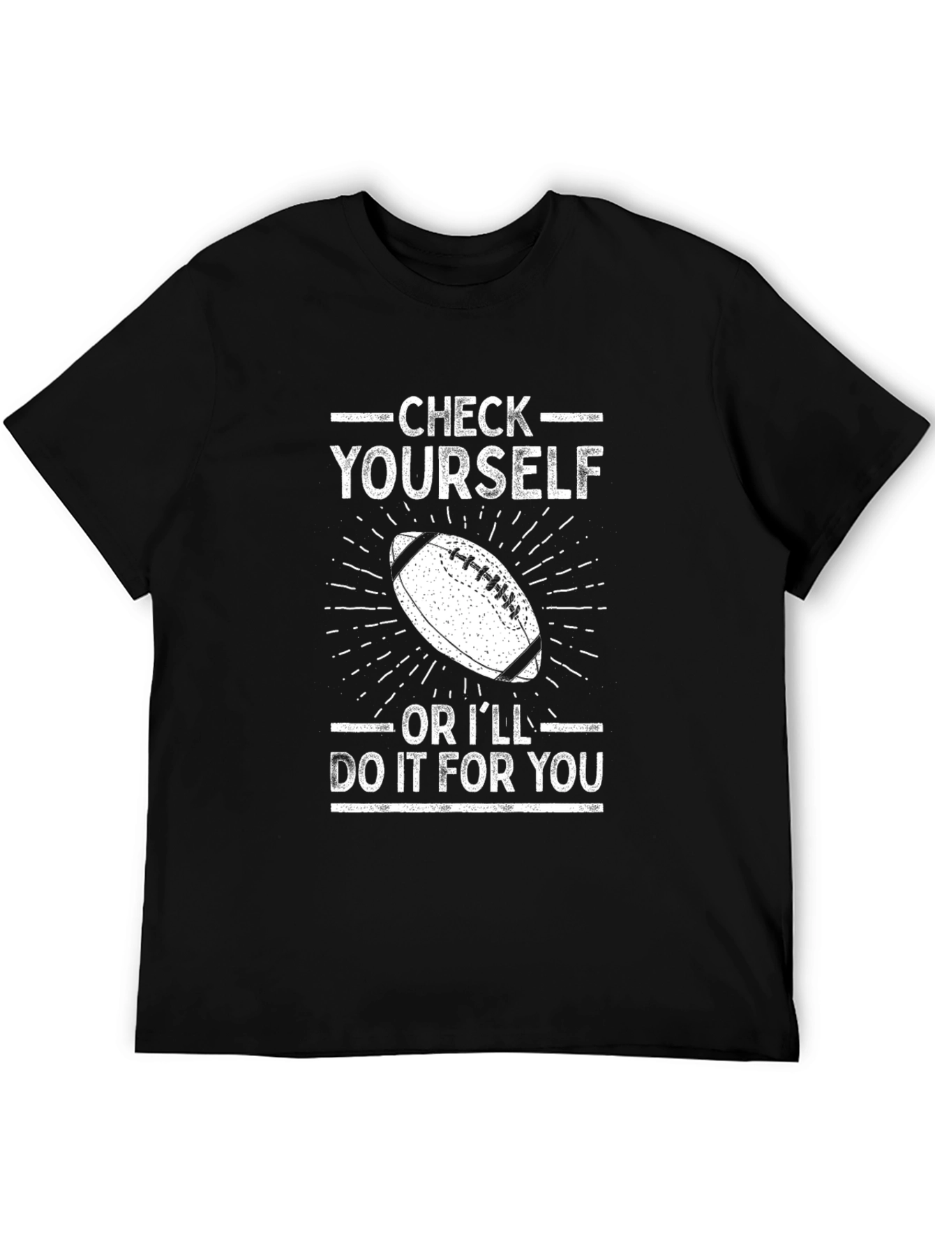 Check Yourself Football Graphic Tee