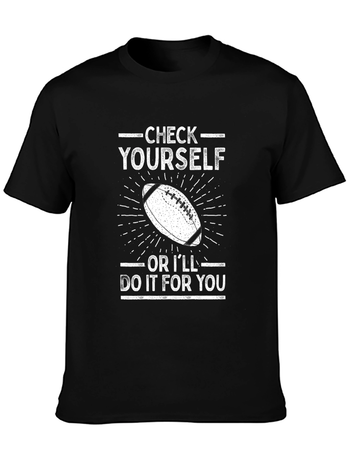Check Yourself Football Graphic Tee