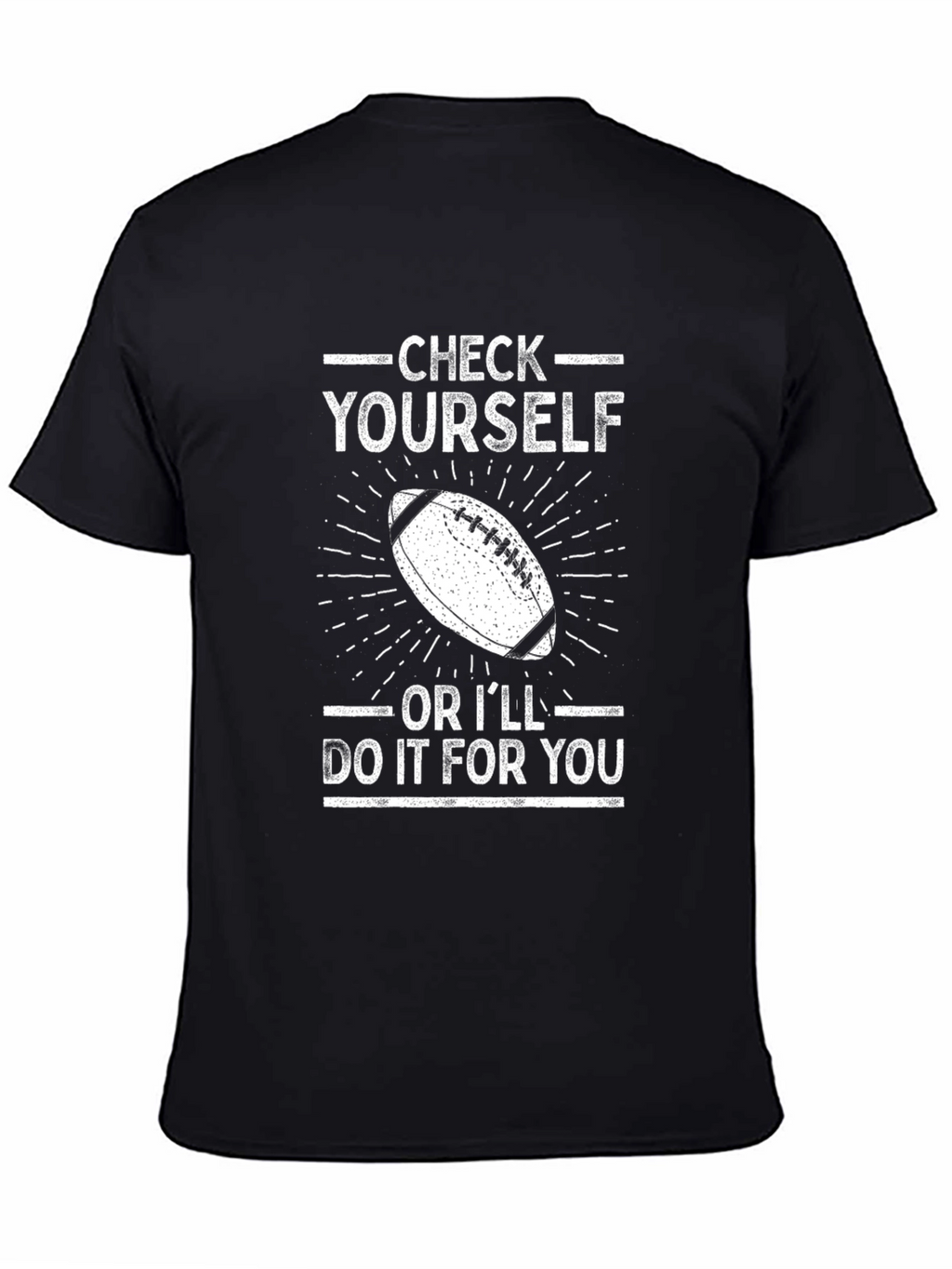 Check Yourself Football Graphic Tee