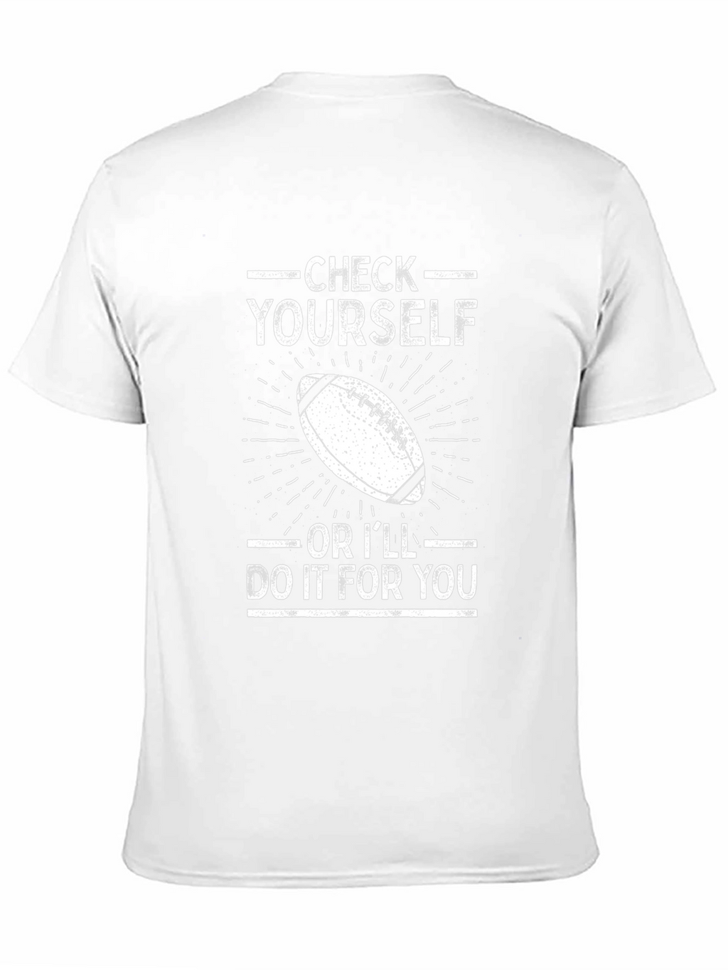 Check Yourself Football Graphic Tee