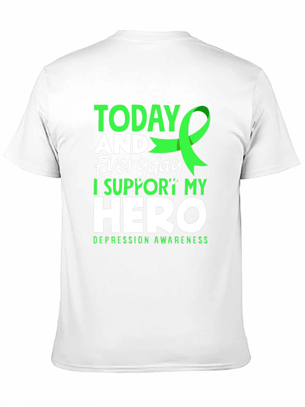 Depression Awareness T-Shirt - I Support My Hero