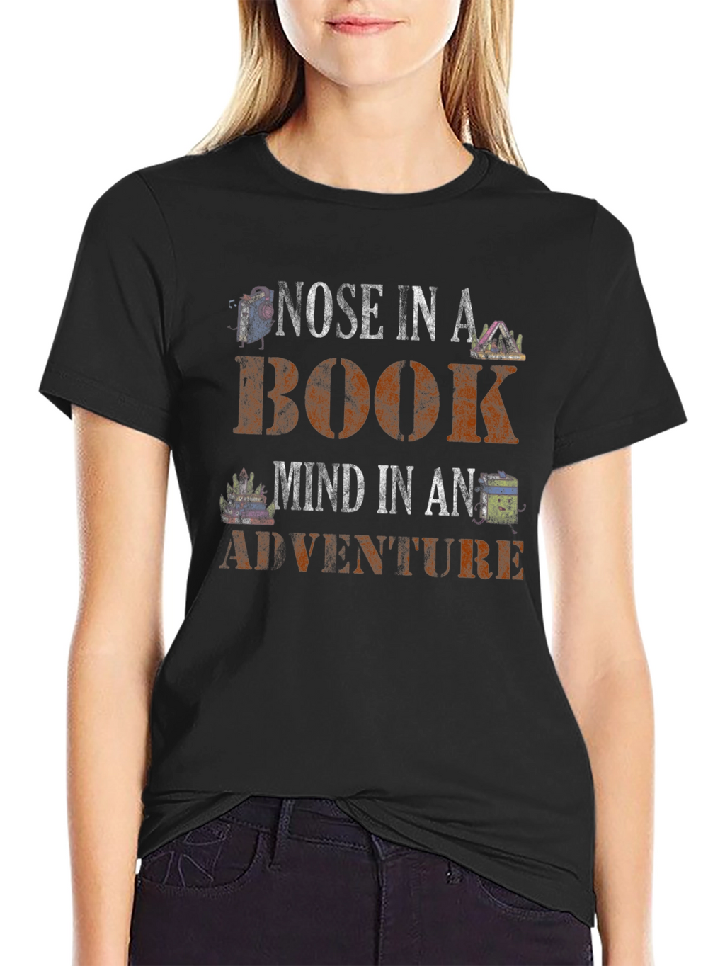 Nose In A Book Adventure T-Shirt