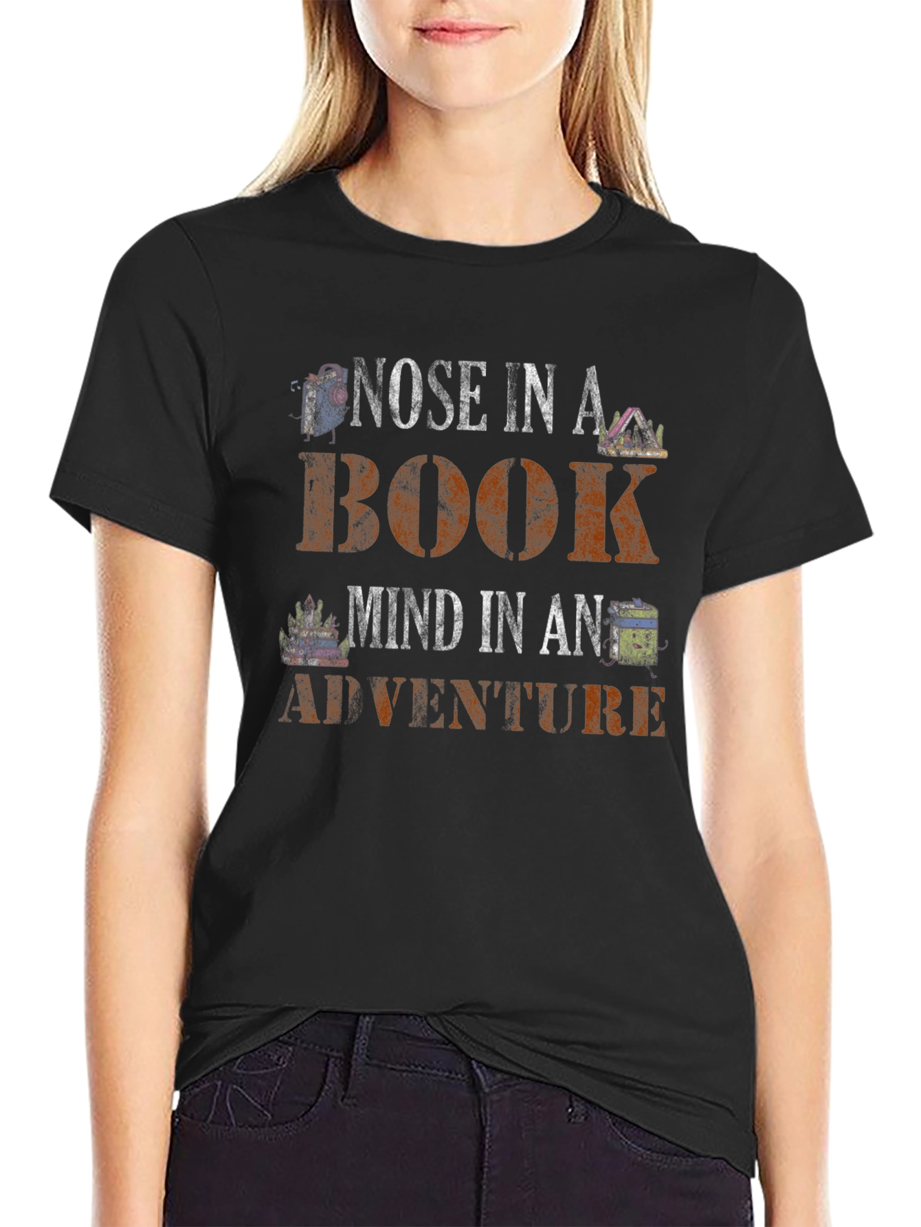 Nose In A Book Adventure T-Shirt