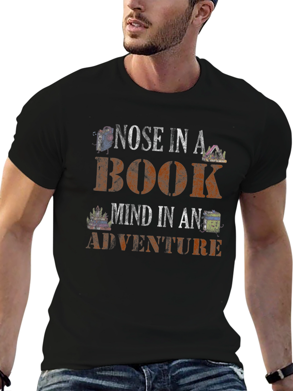 Nose In A Book Adventure T-Shirt