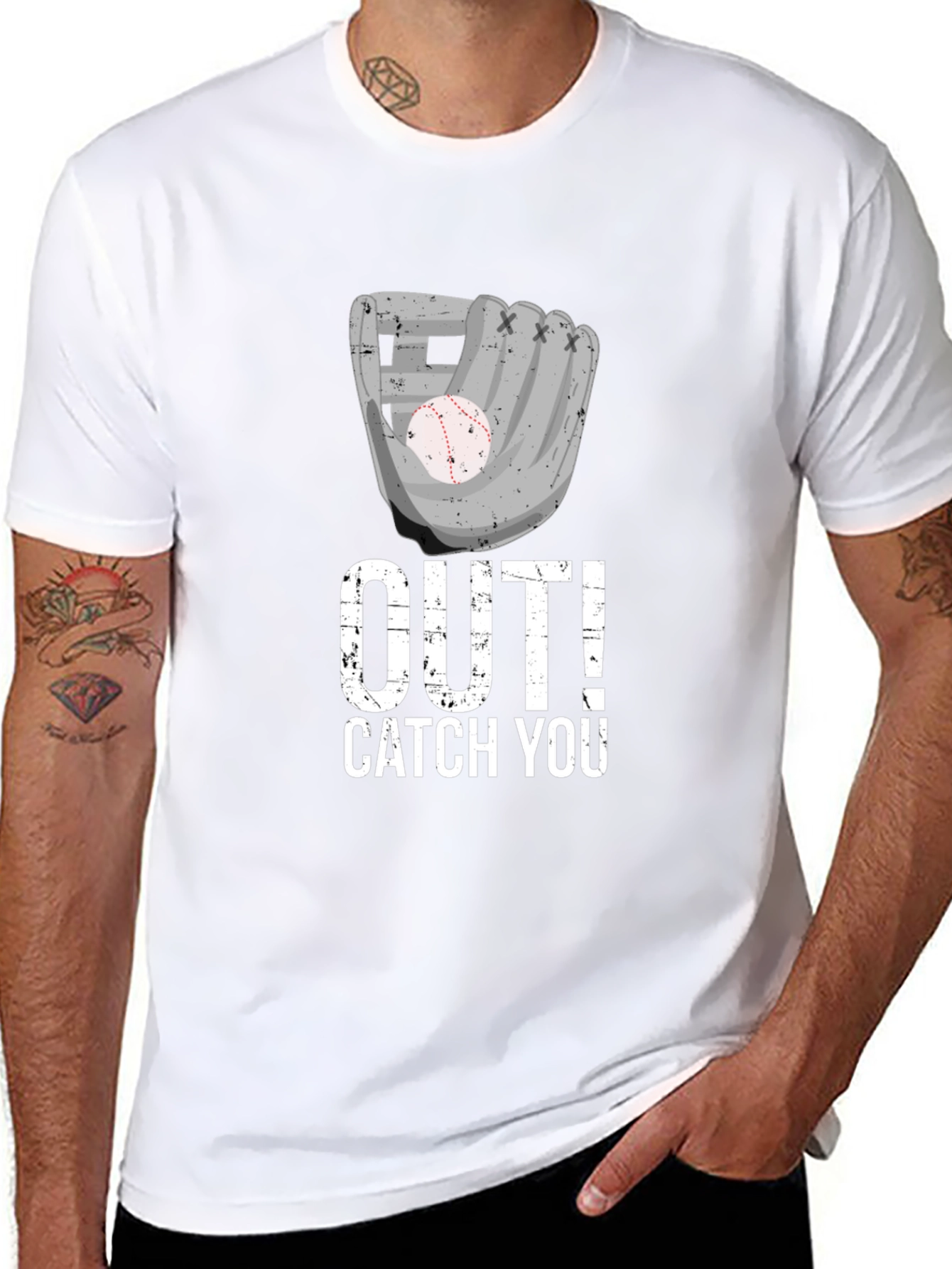 Baseball Out! Catch You T-Shirt
