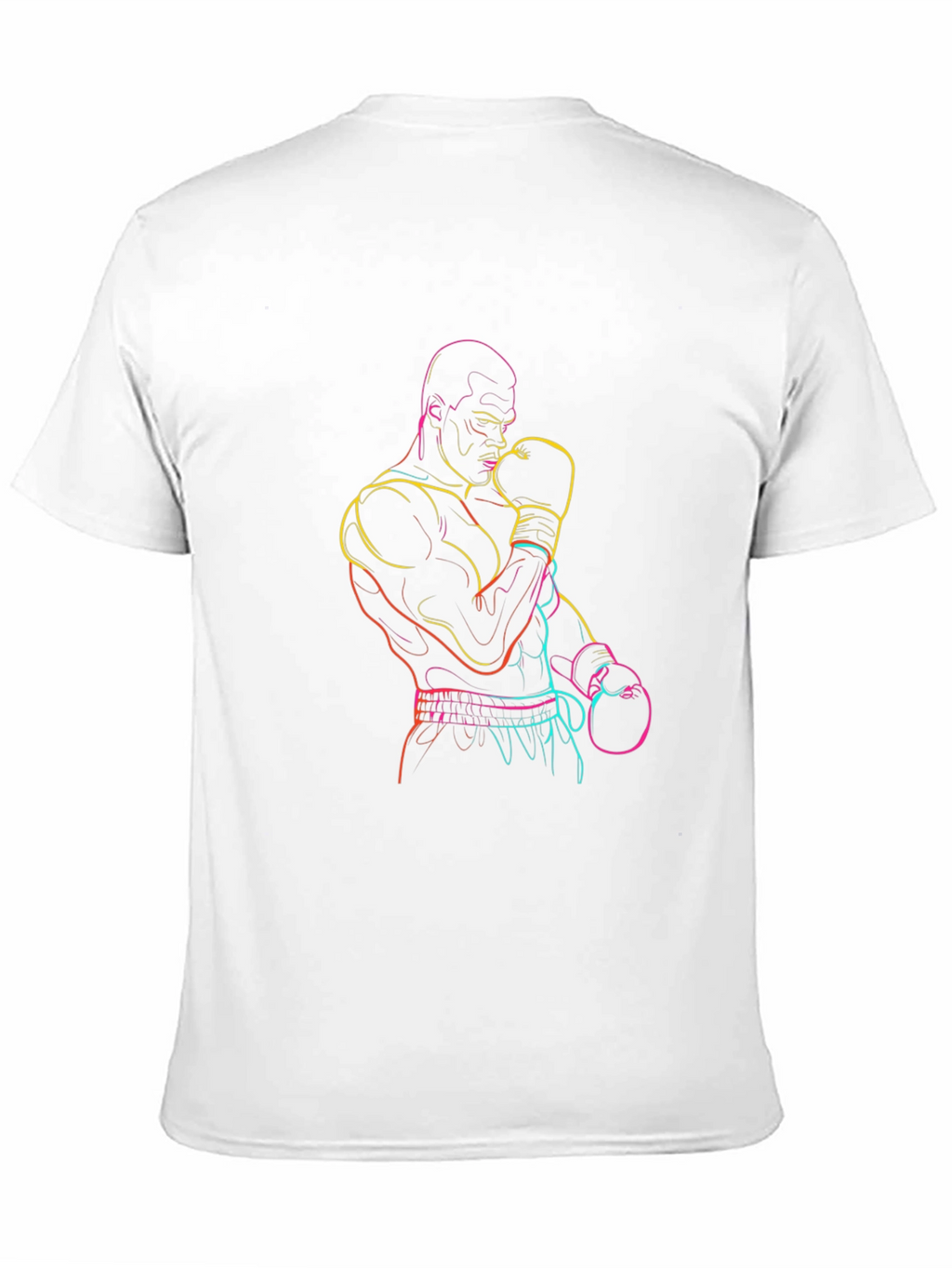Neon Boxer Graphic Tee - Classic Black T-Shirt