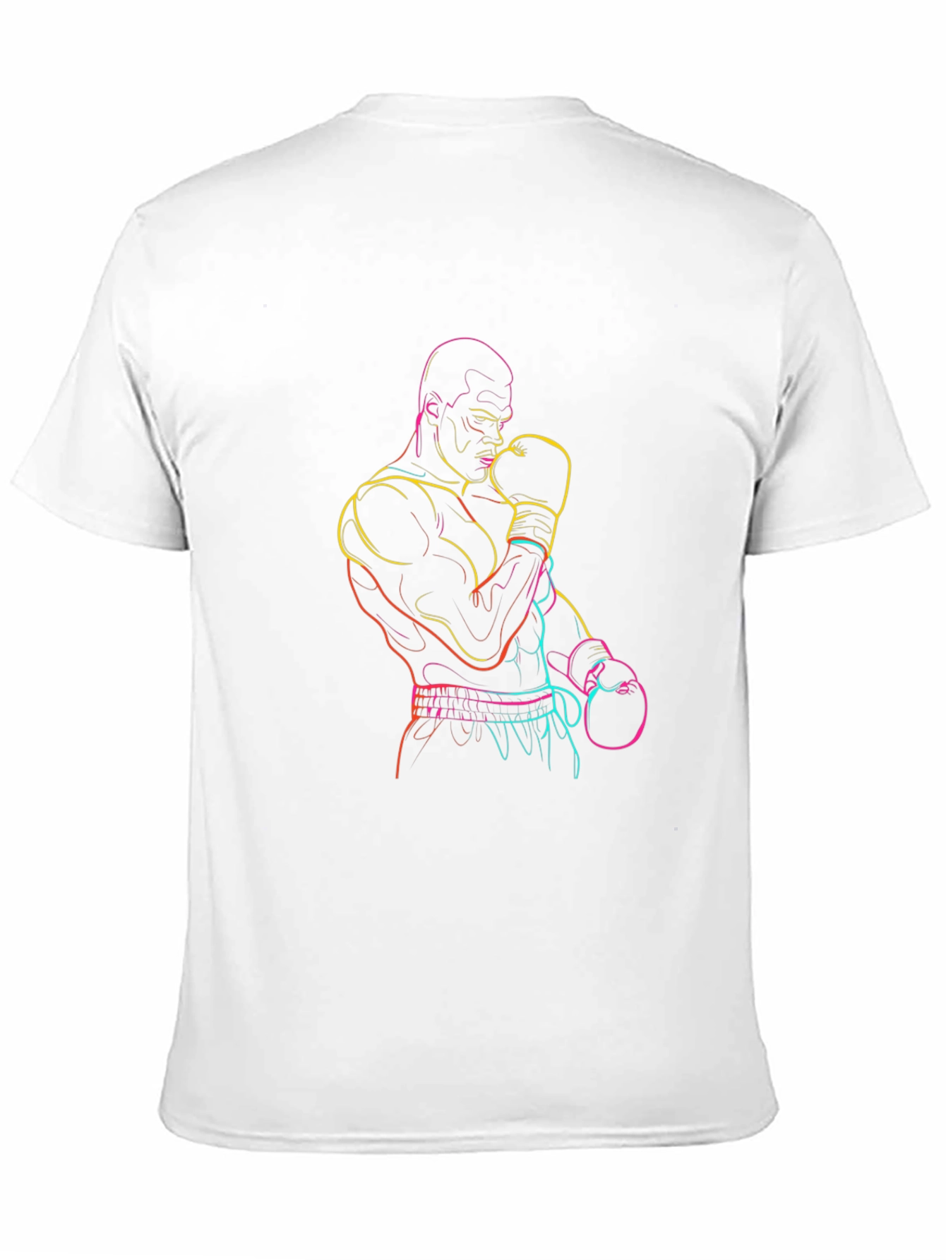 Neon Boxer Graphic Tee - Classic Black T-Shirt