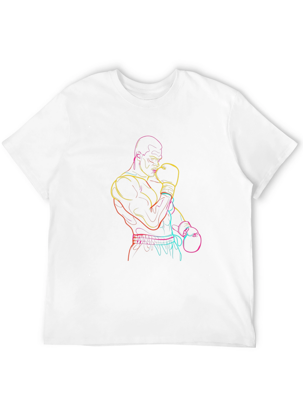 Neon Boxer Graphic Tee - Classic Black T-Shirt