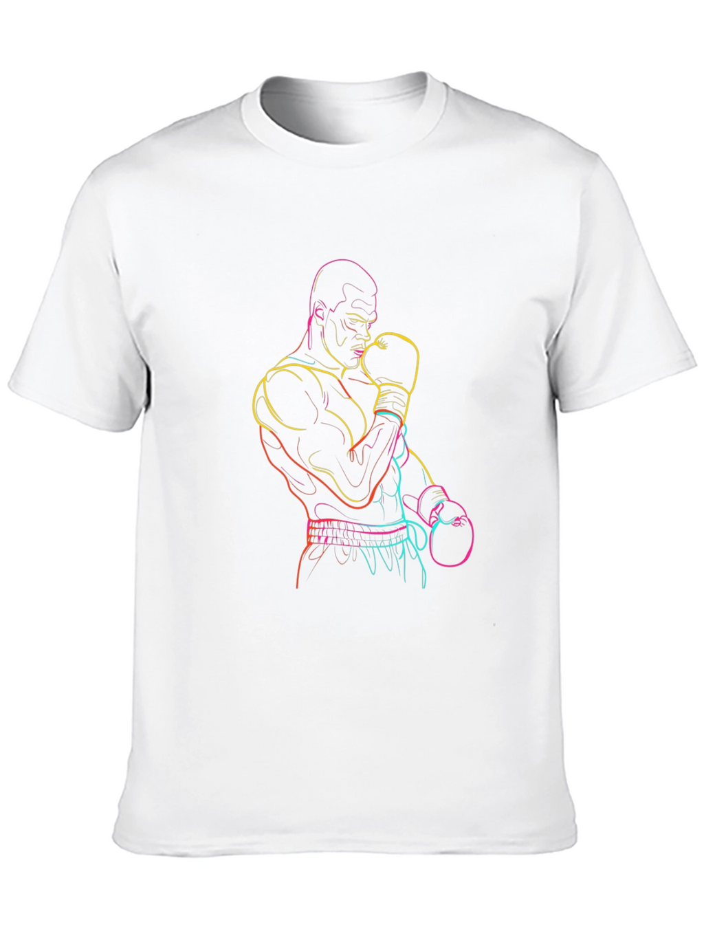 Neon Boxer Graphic Tee - Classic Black T-Shirt