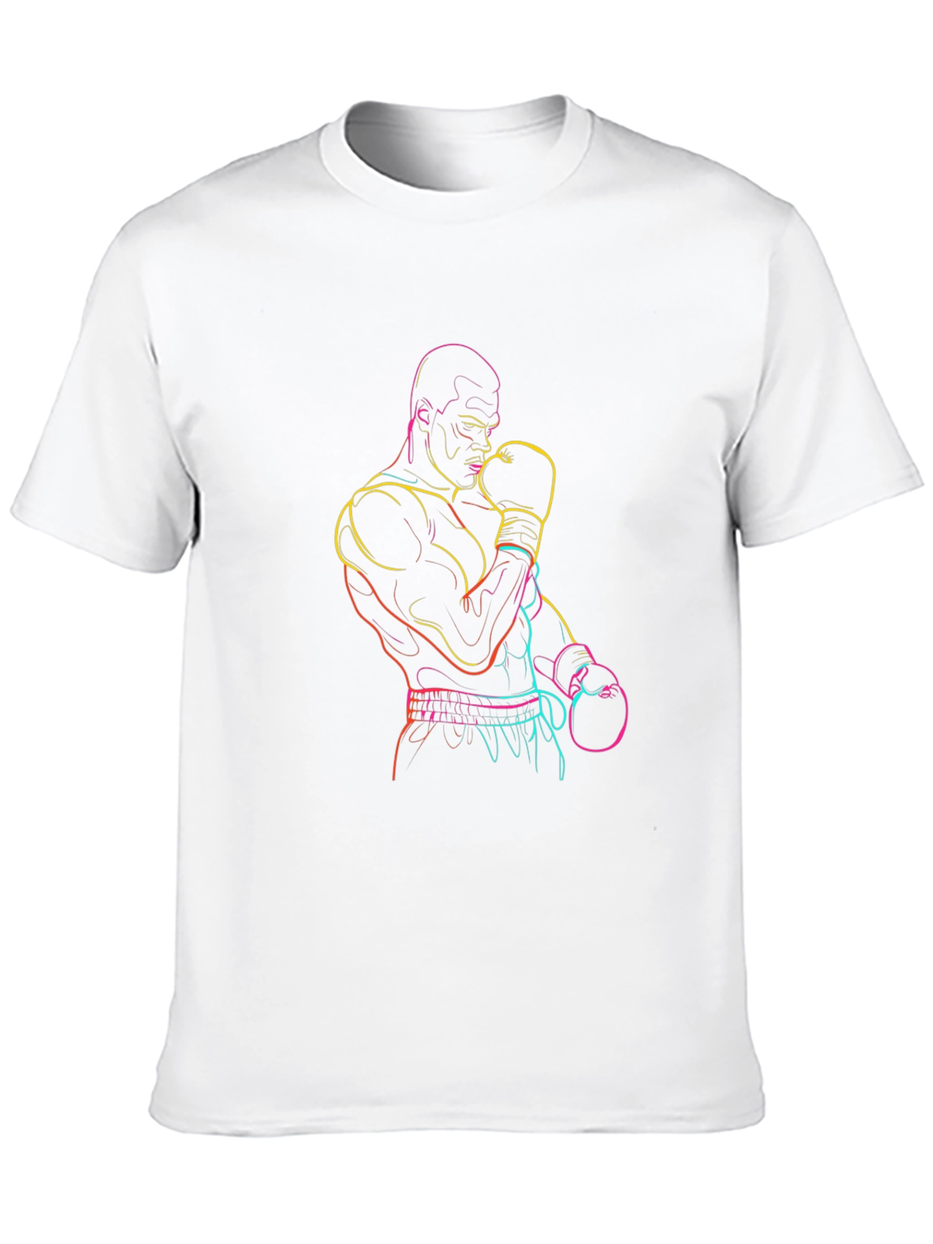 Neon Boxer Graphic Tee - Classic Black T-Shirt