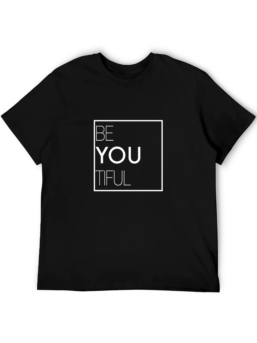 Be You Tiful Black Graphic T-Shirt