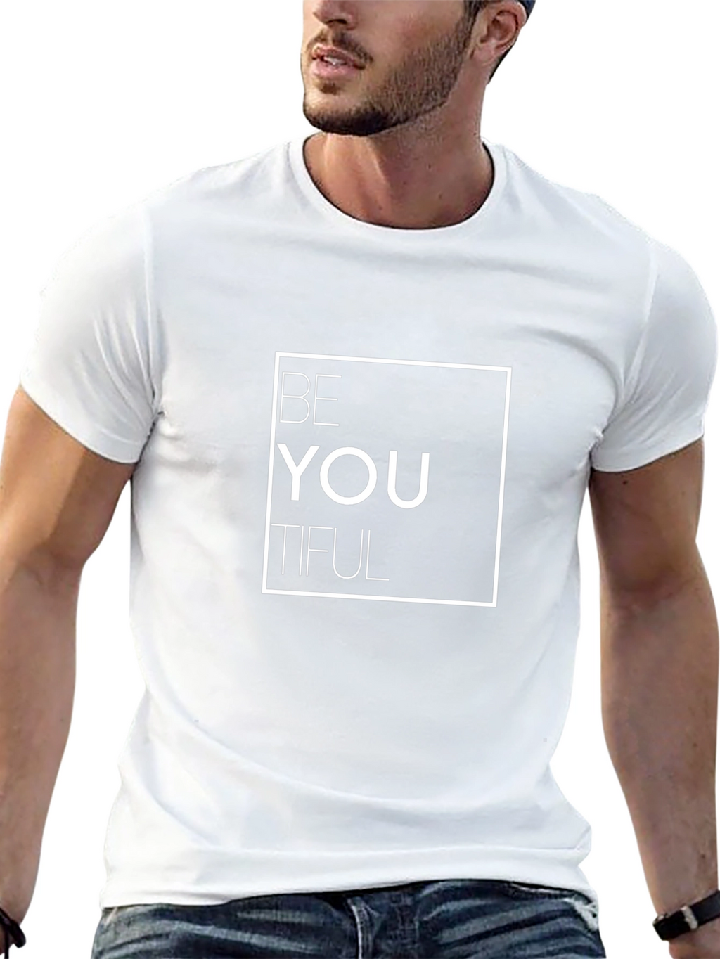 Be You Tiful Black Graphic T-Shirt