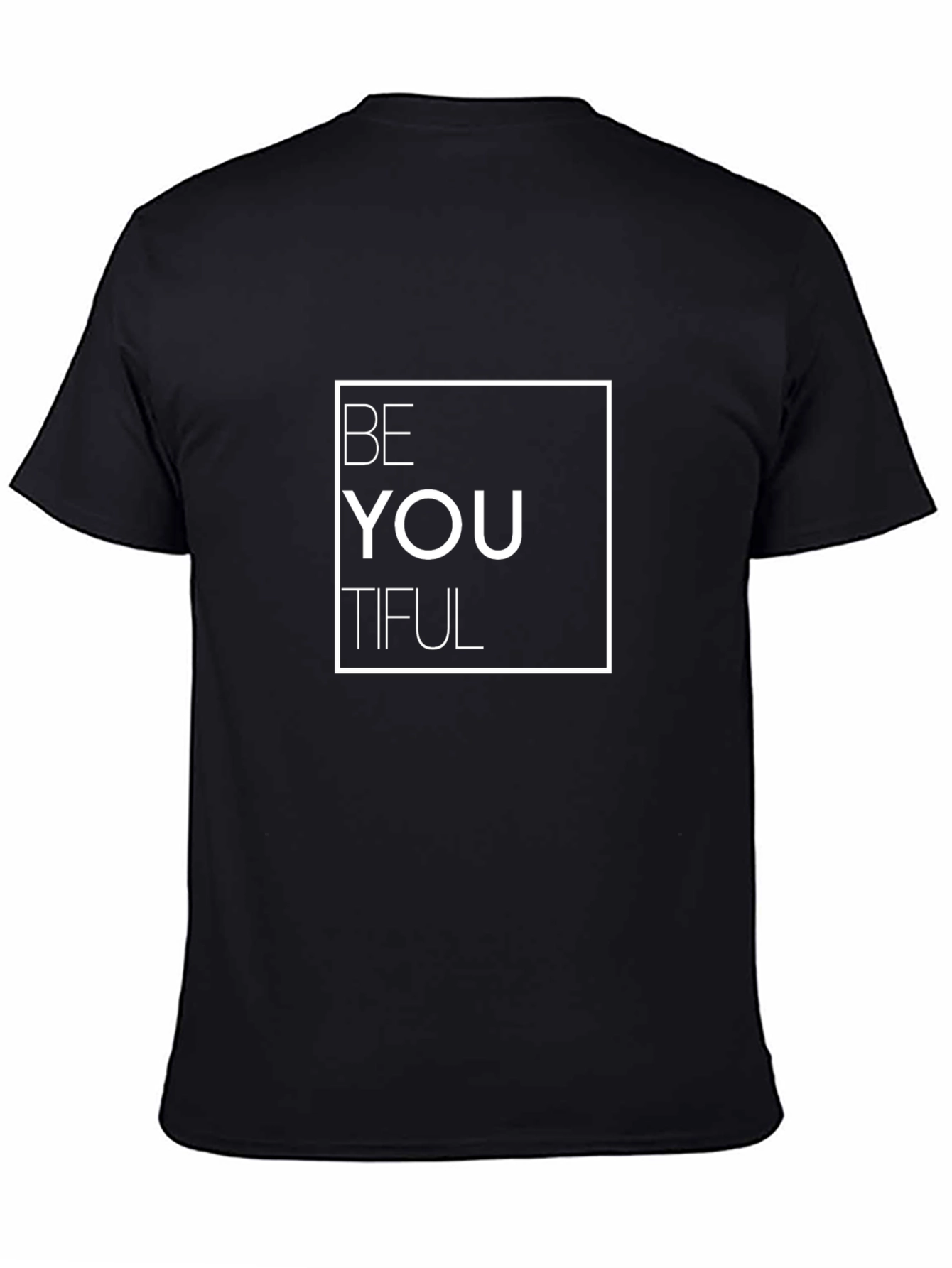 Be You Tiful Black Graphic T-Shirt