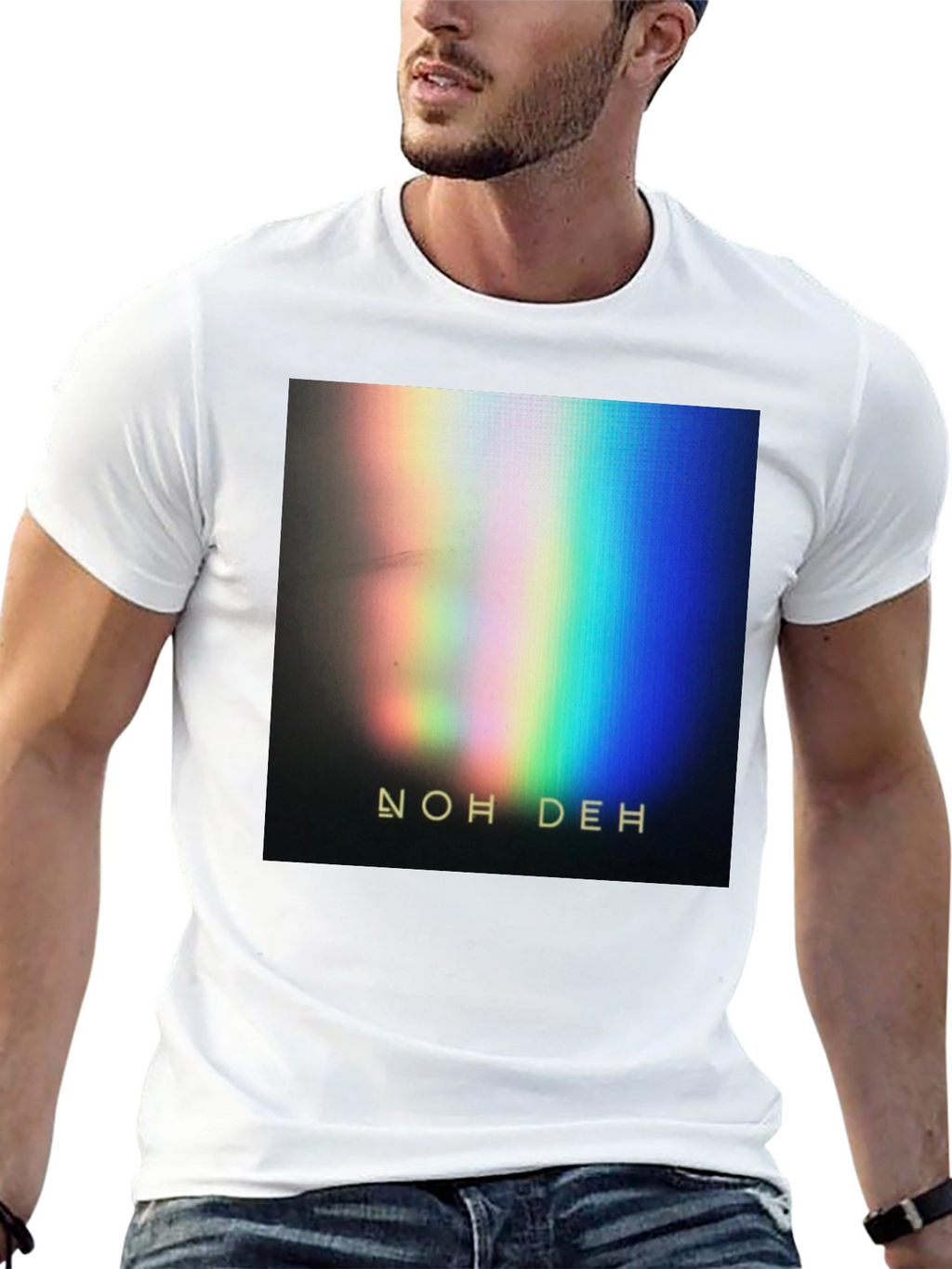 Noh Deh Graphic Print T-Shirt - Black