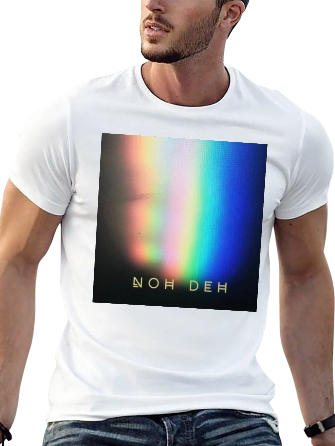 Noh Deh Graphic Print T-Shirt - Black