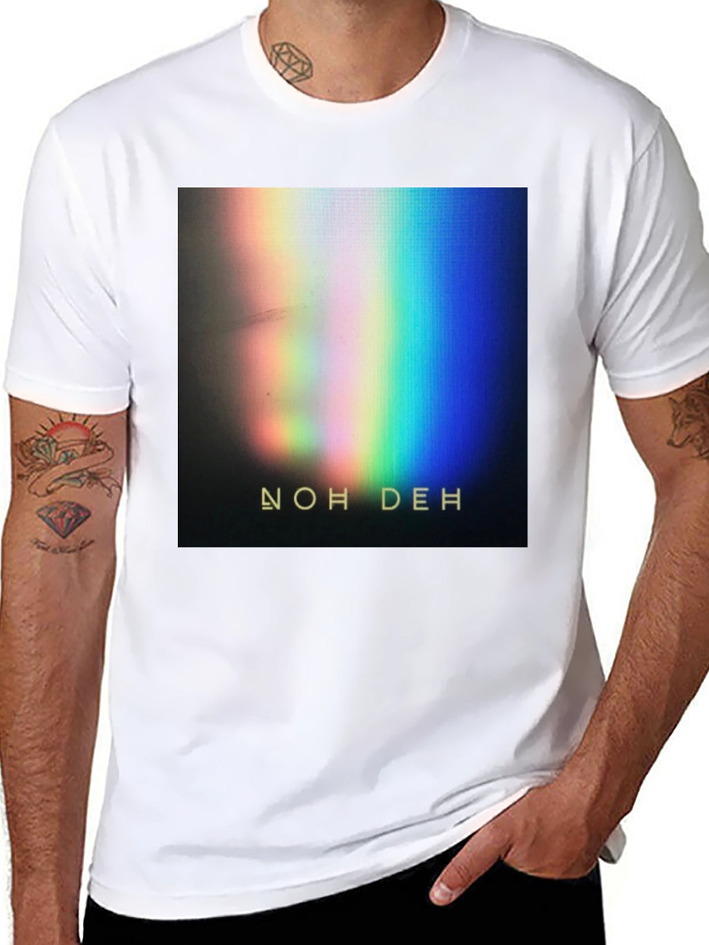 Noh Deh Graphic Print T-Shirt - Black