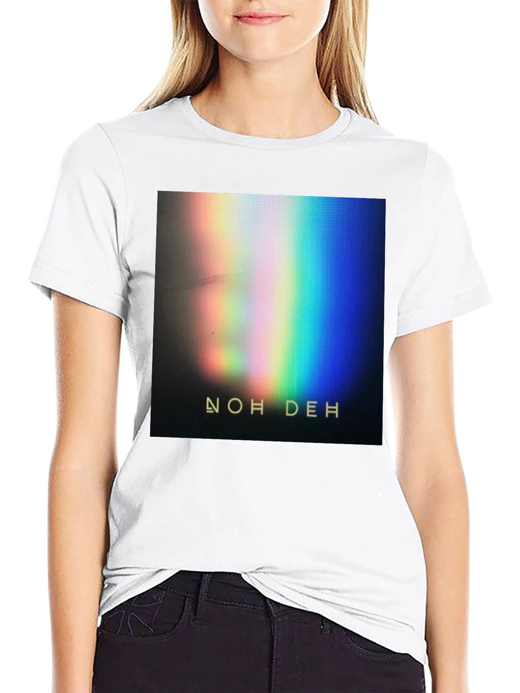 Noh Deh Graphic Print T-Shirt - Black