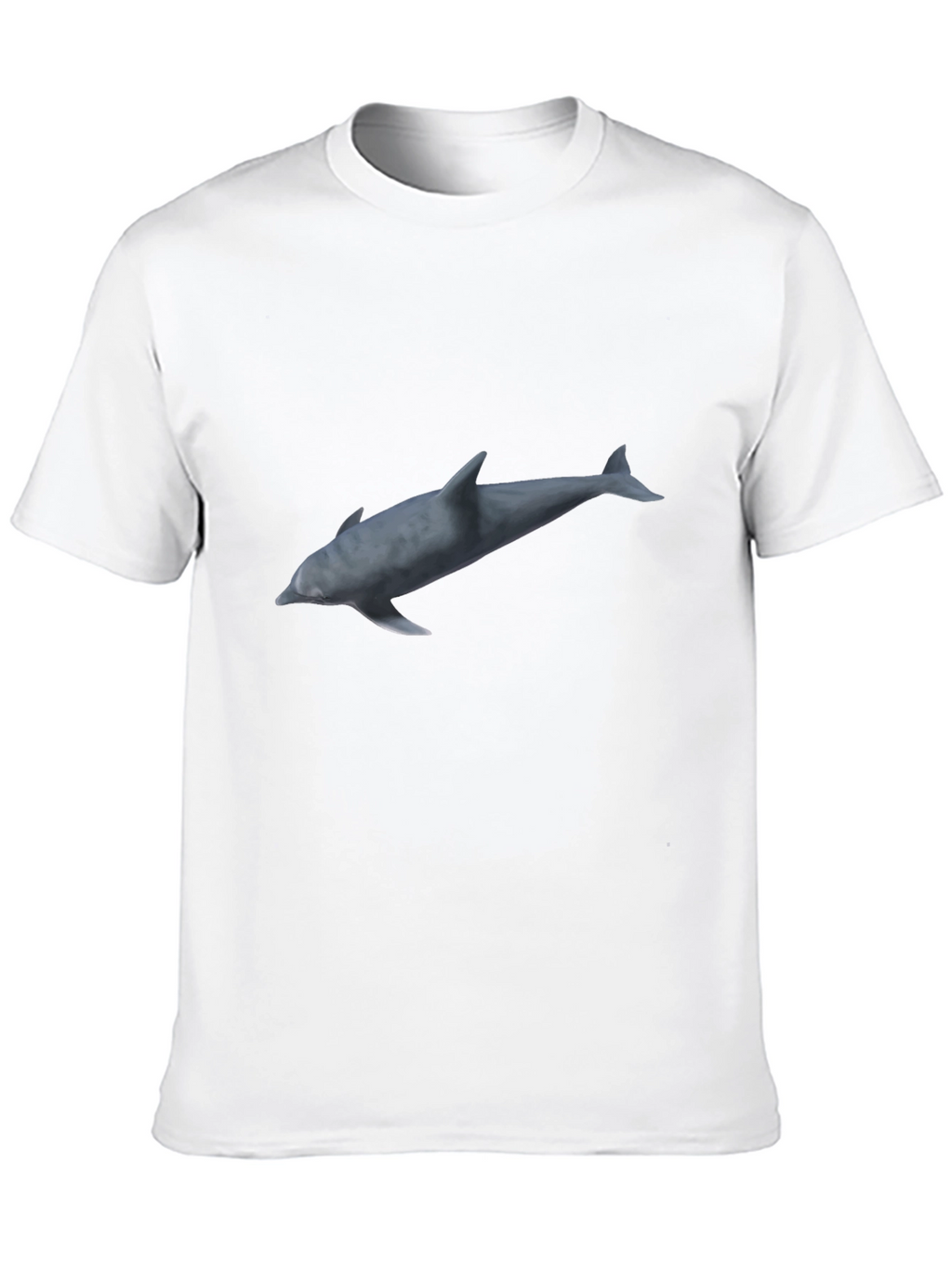 Dolphin Graphic Print Black T-Shirt