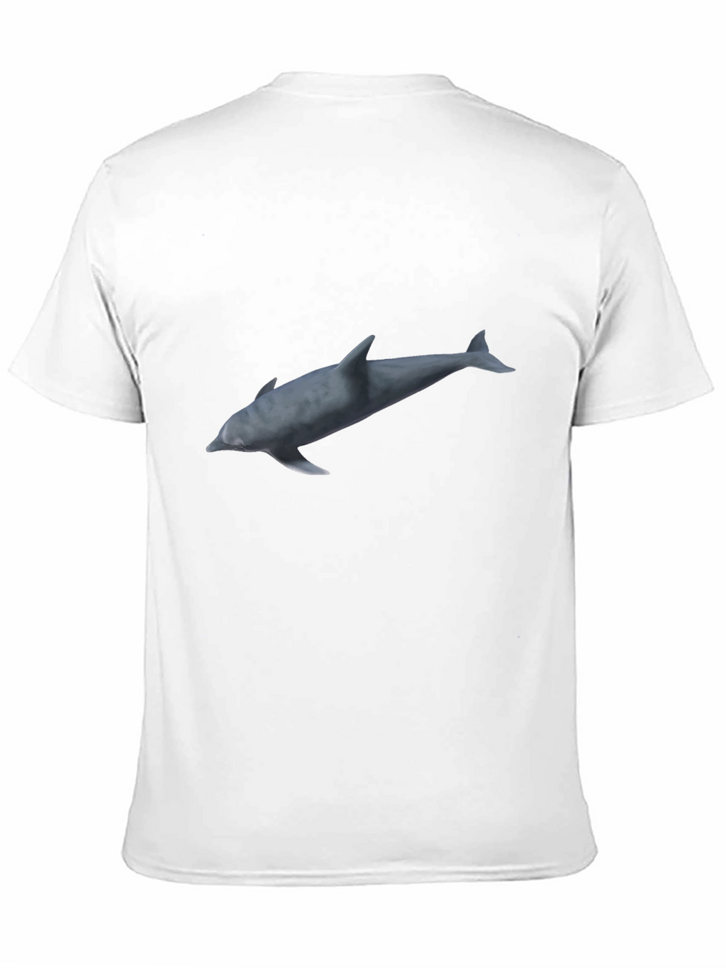 Dolphin Graphic Print Black T-Shirt