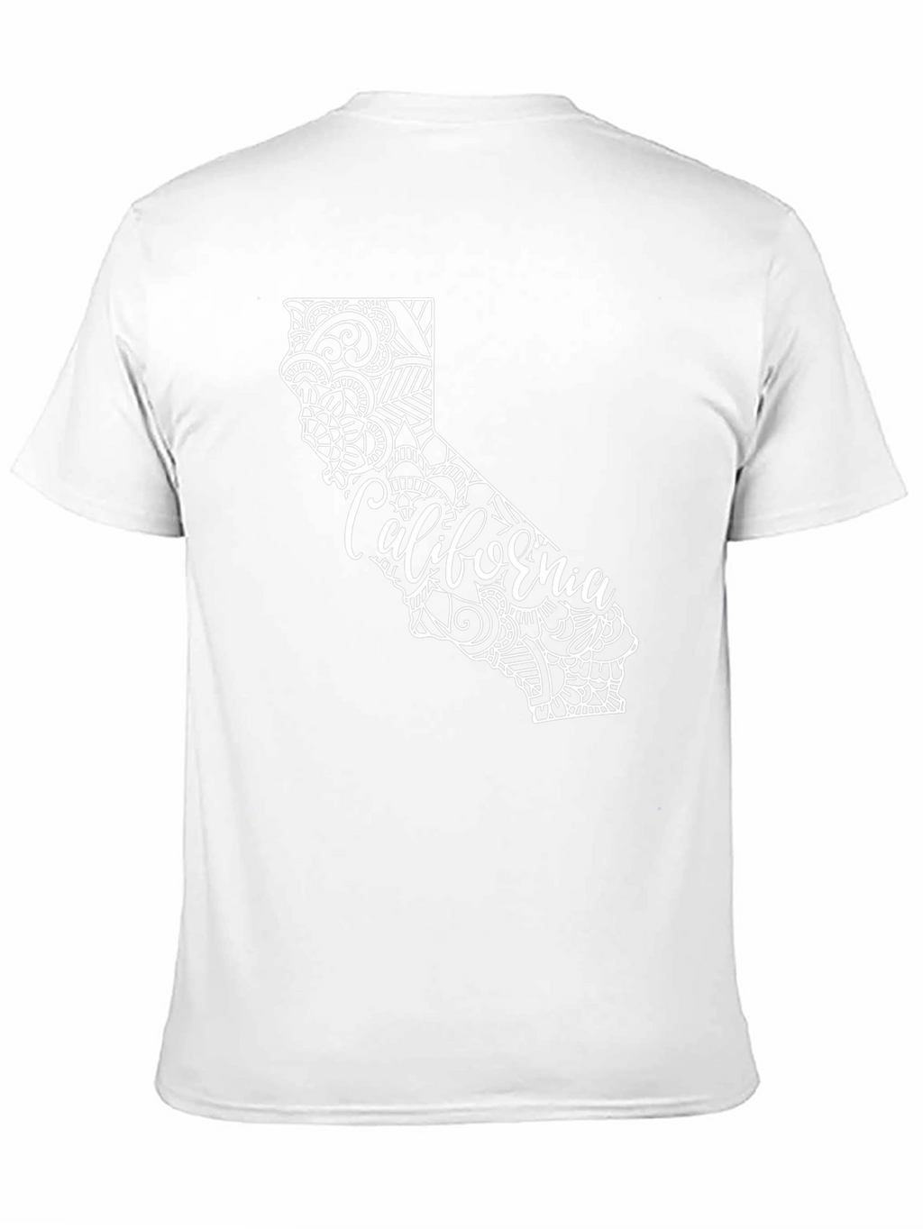 California State Mandala Graphic Black T-Shirt