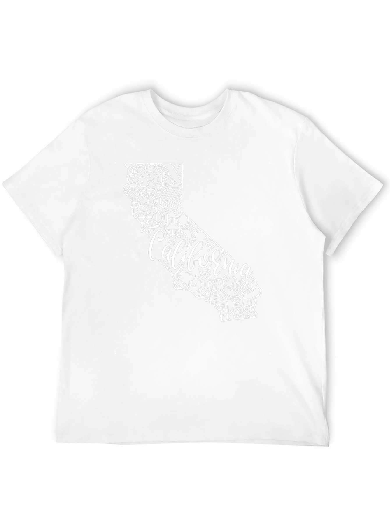 California State Mandala Graphic Black T-Shirt