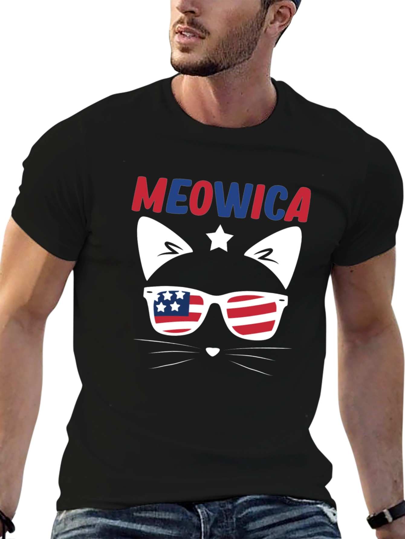 Meowica 4th of July Cat T-Shirt