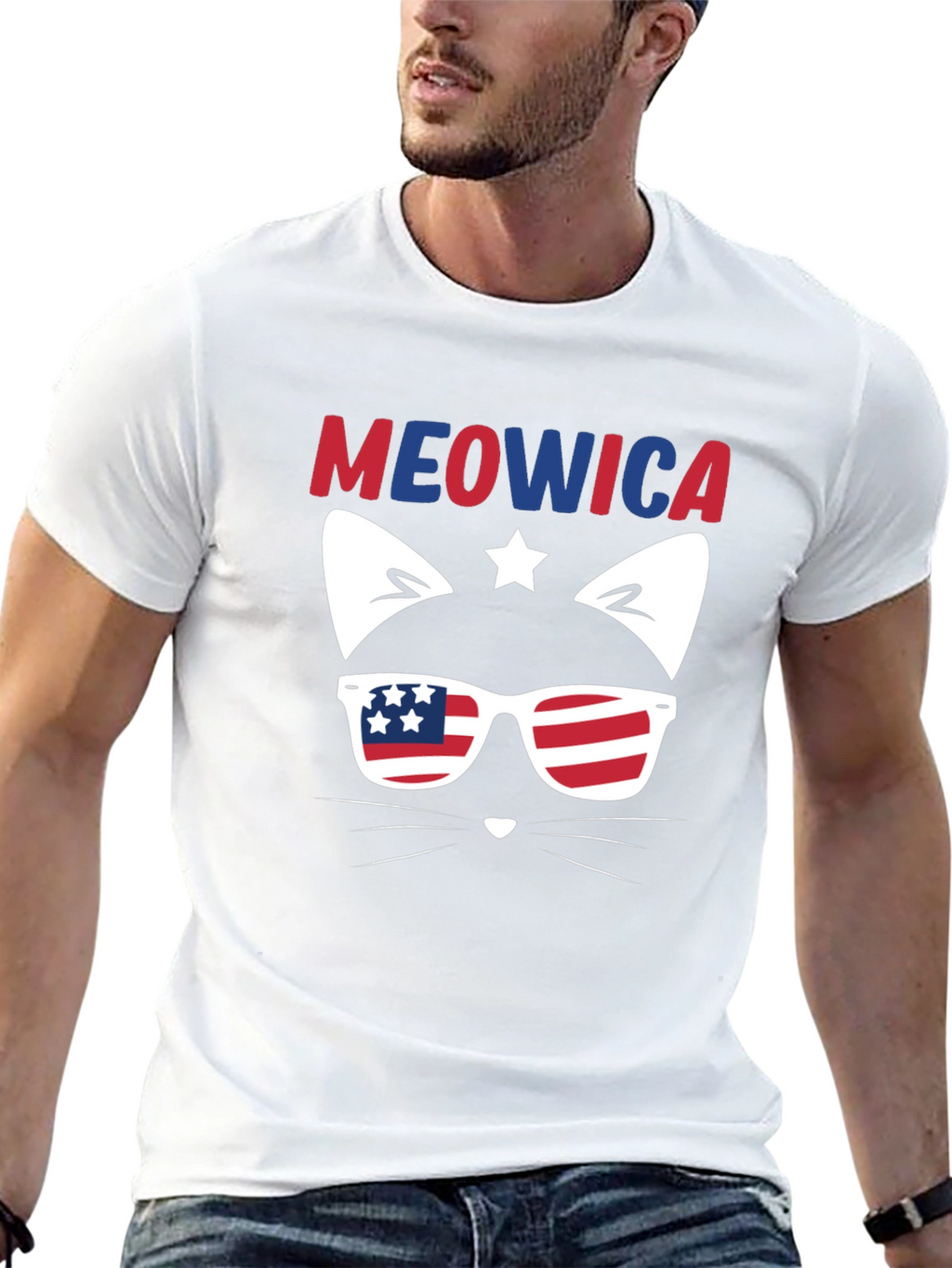 Meowica 4th of July Cat T-Shirt
