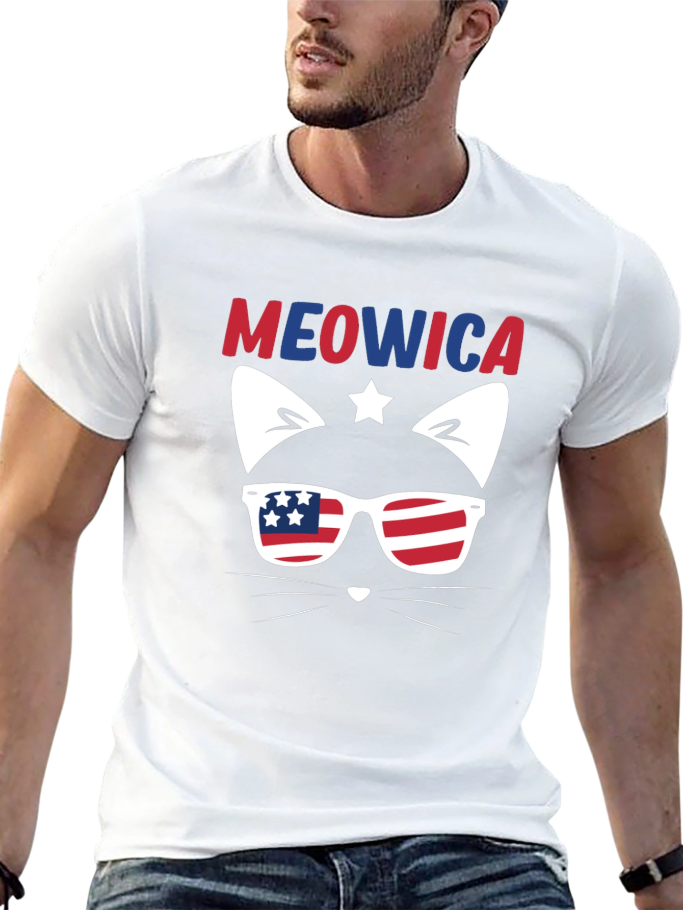 Meowica 4th of July Cat T-Shirt