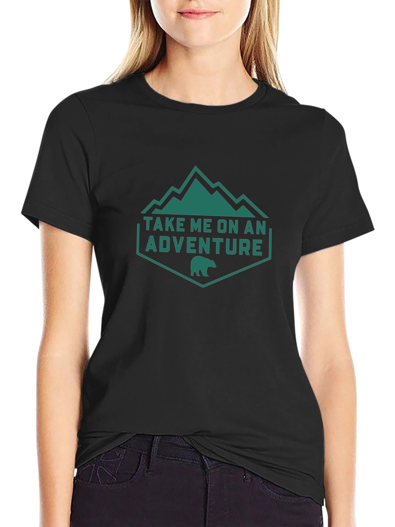Adventure Awaits Tee - Mountain Bear Design