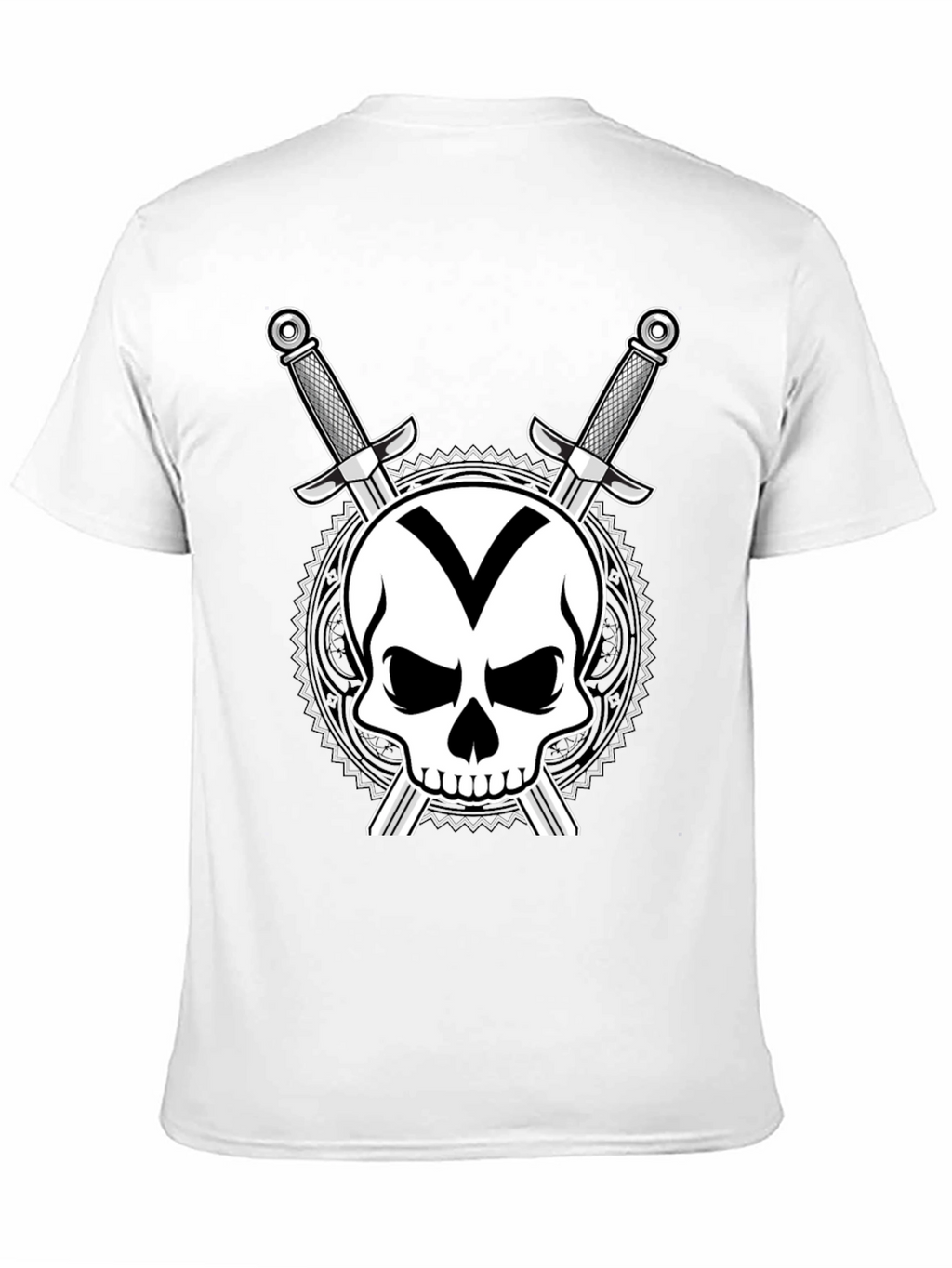 Skull & Swords Graphic T-Shirt - Black