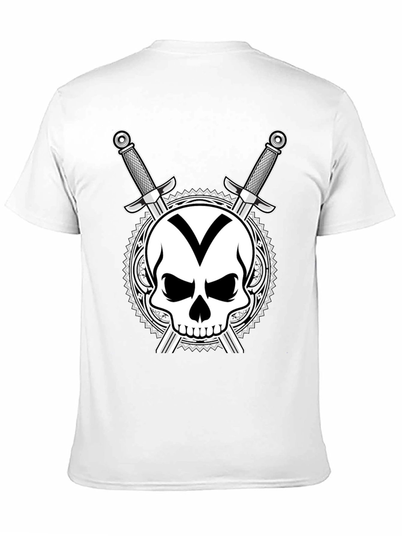 Skull & Swords Graphic T-Shirt - Black