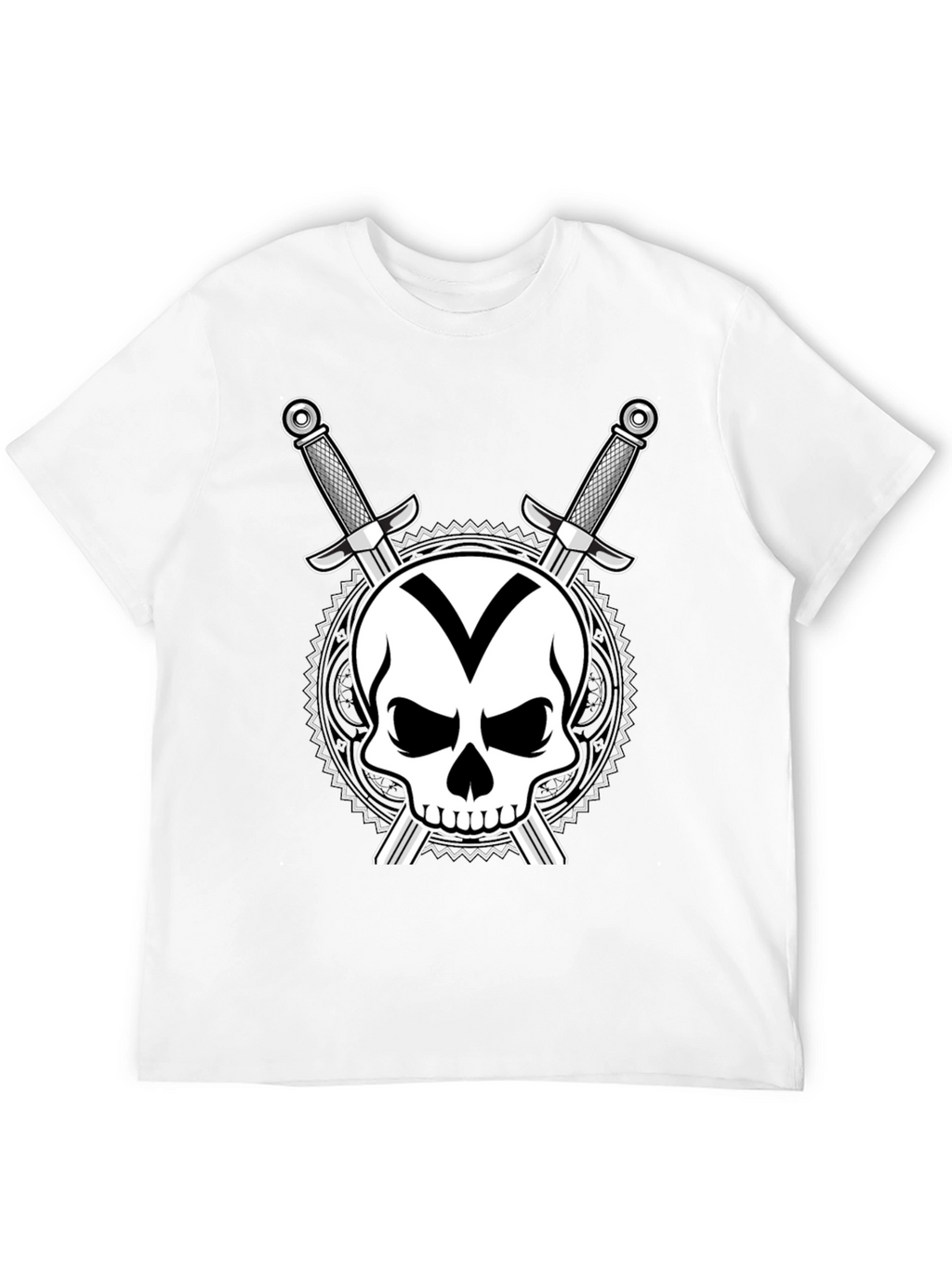 Skull & Swords Graphic T-Shirt - Black