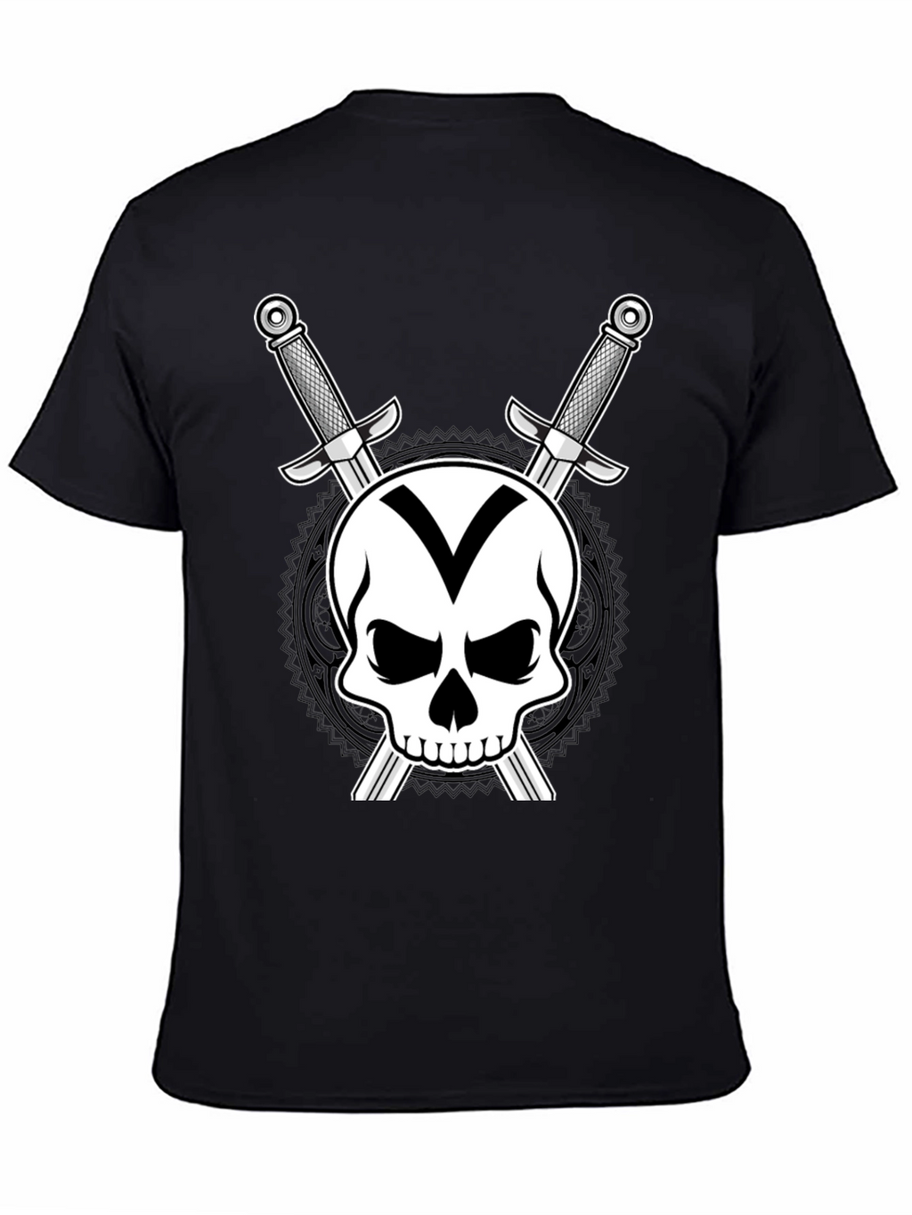 Skull & Swords Graphic T-Shirt - Black
