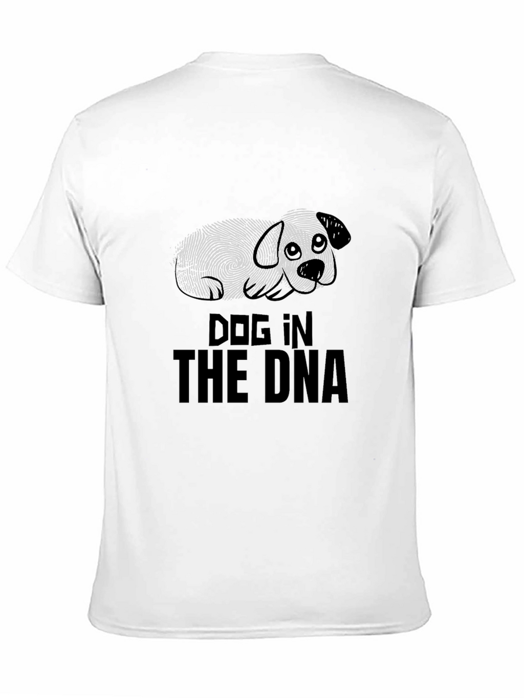 Dog in the DNA Graphic Print Black T-Shirt