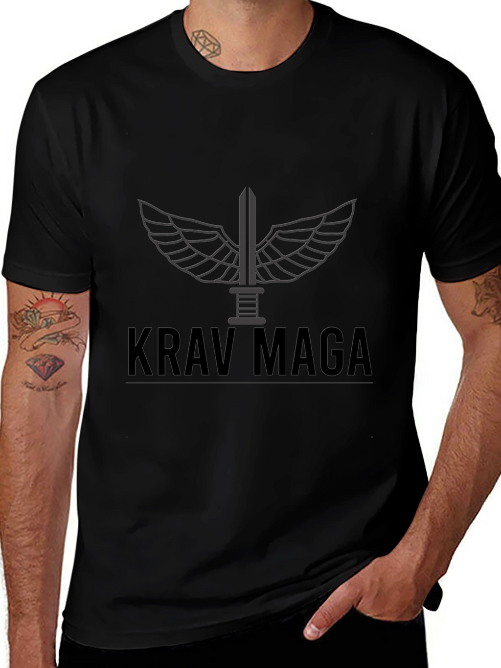 Krav Maga Graphic T-Shirt - Black