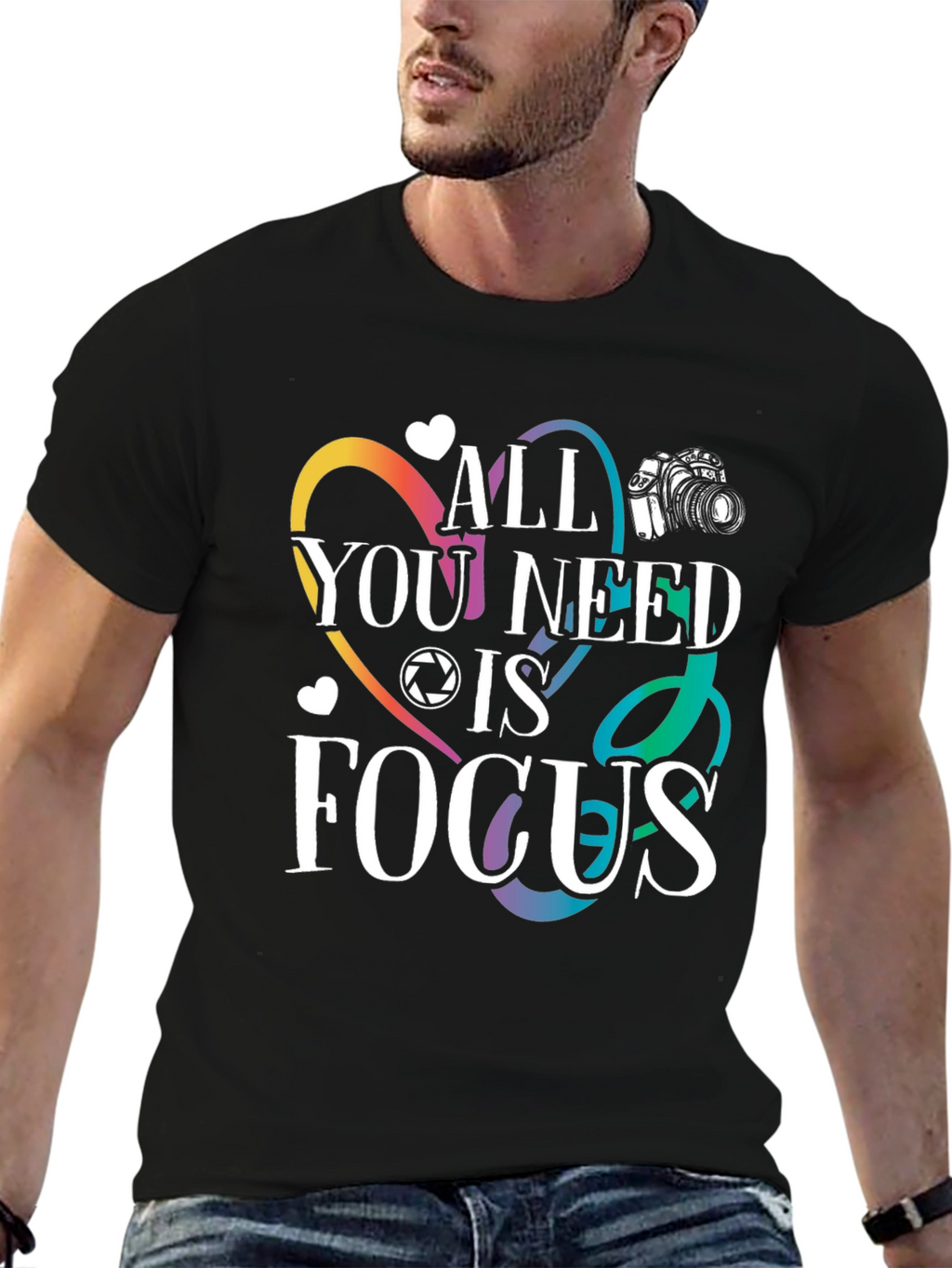 All You Need Is Focus Graphic T-Shirt