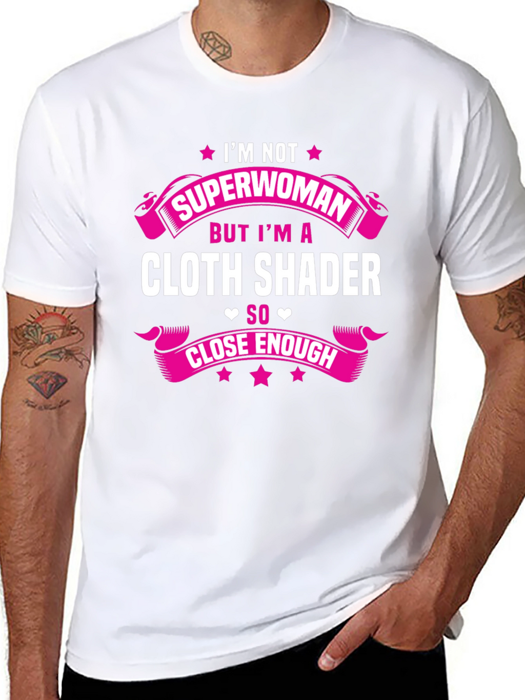 Cloth Shader T-Shirt - Superwoman Funny Tee