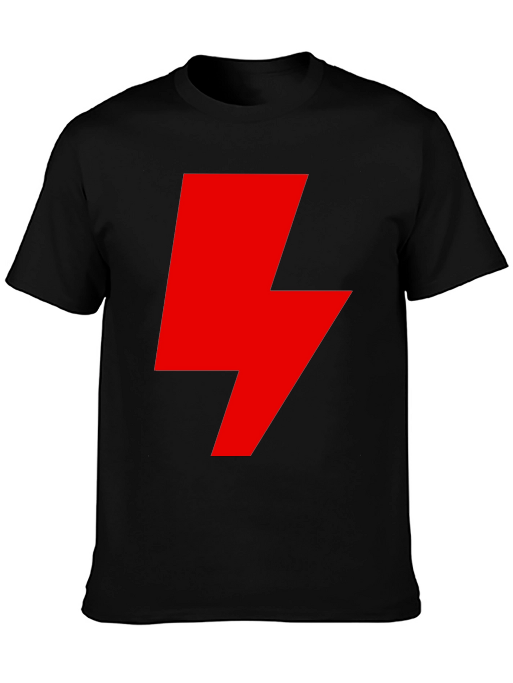 Red Lightning Bolt Graphic T-Shirt