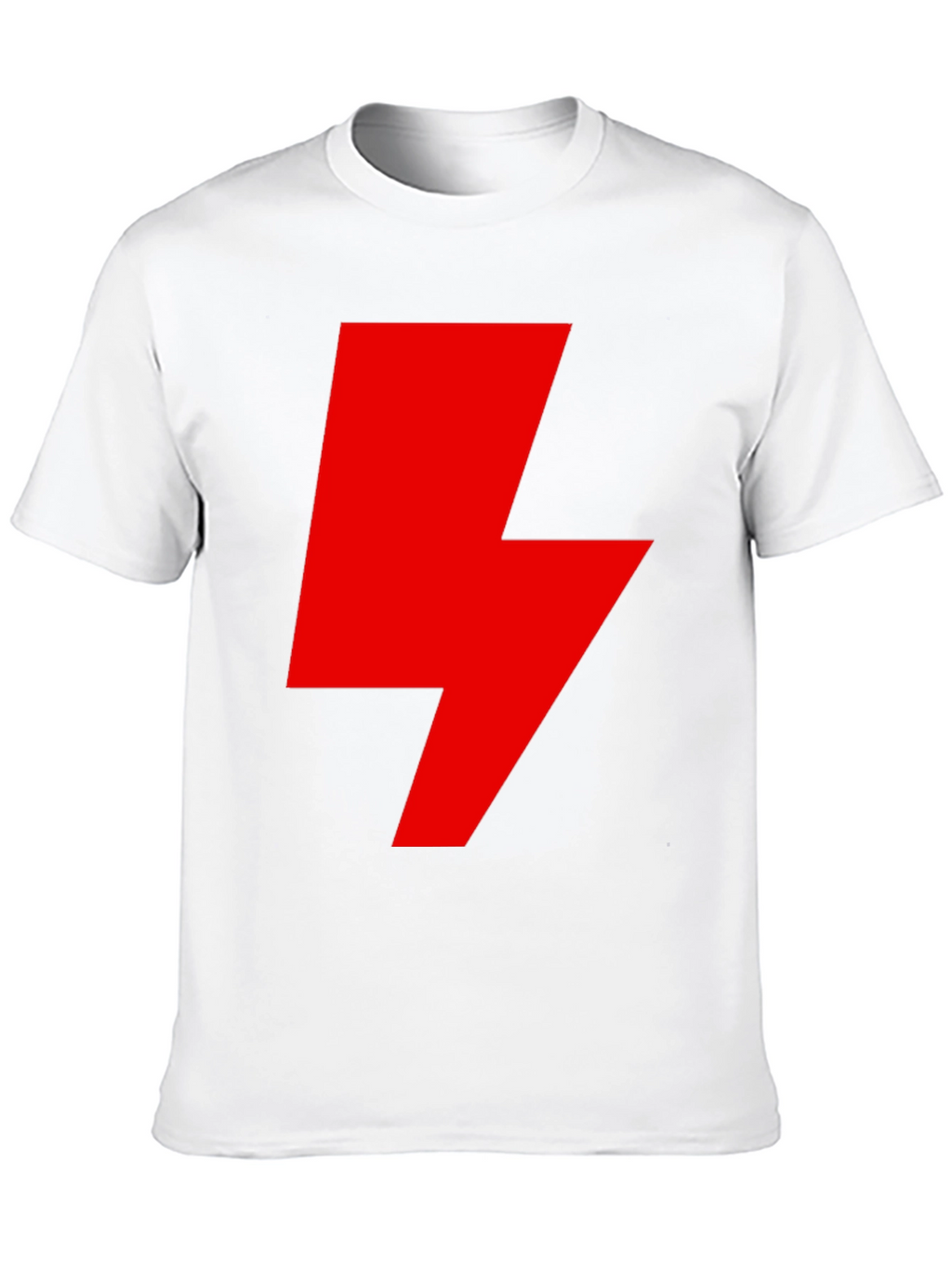 Red Lightning Bolt Graphic T-Shirt