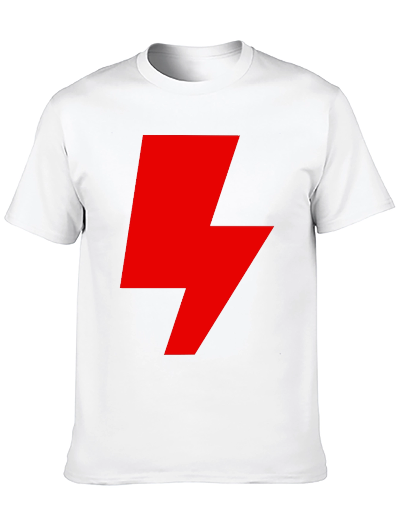 Red Lightning Bolt Graphic T-Shirt