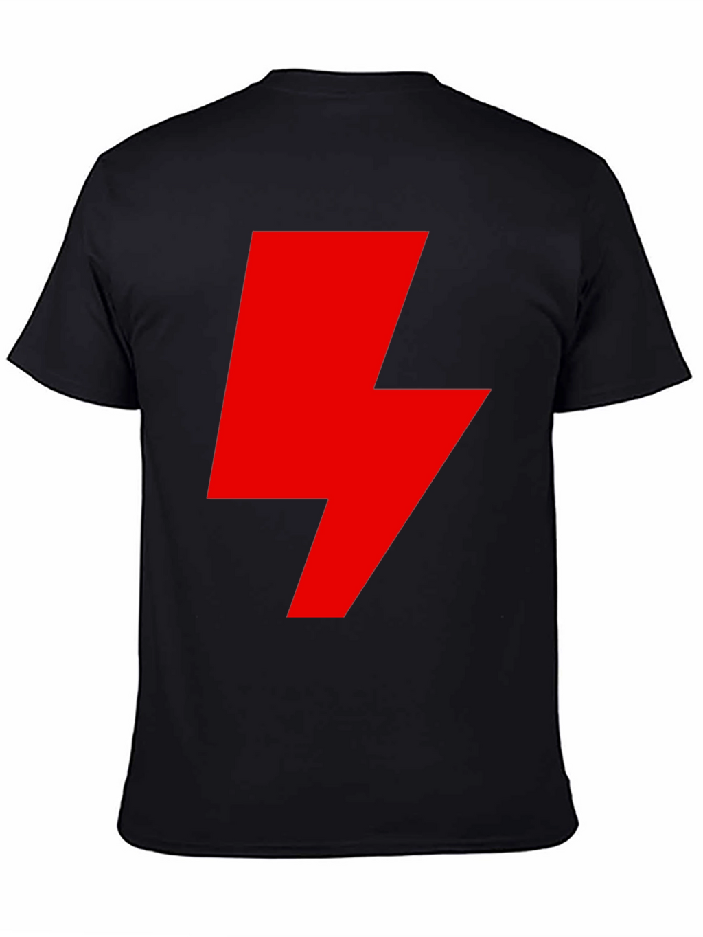 Red Lightning Bolt Graphic T-Shirt
