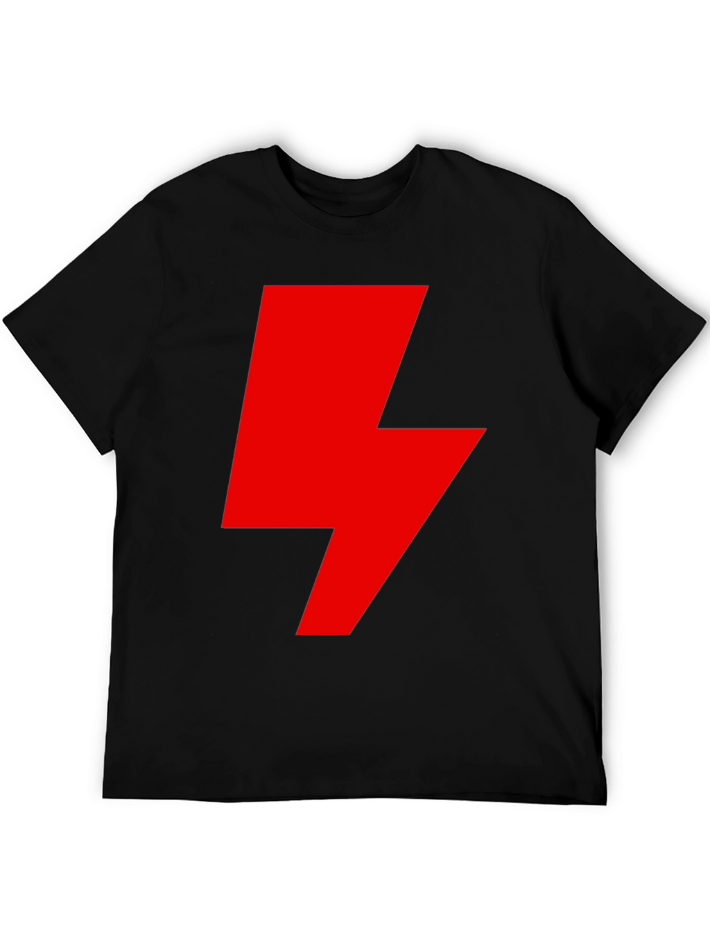 Red Lightning Bolt Graphic T-Shirt