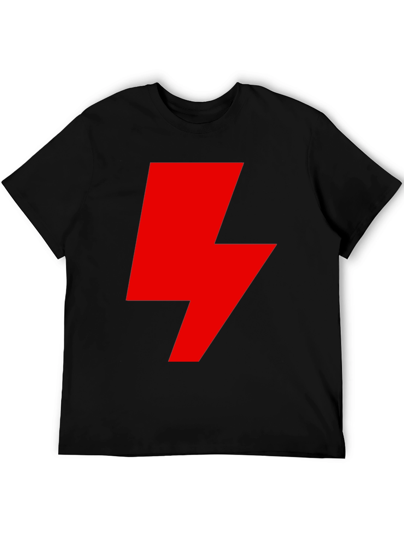 Red Lightning Bolt Graphic T-Shirt