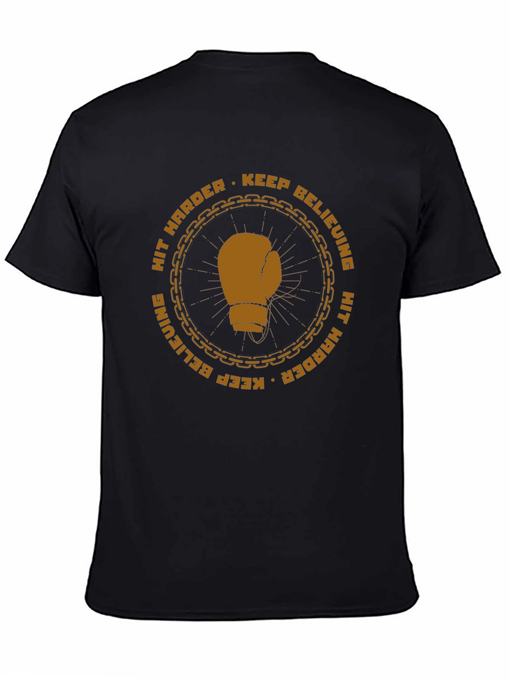 Motivational Boxing Glove Graphic T-Shirt