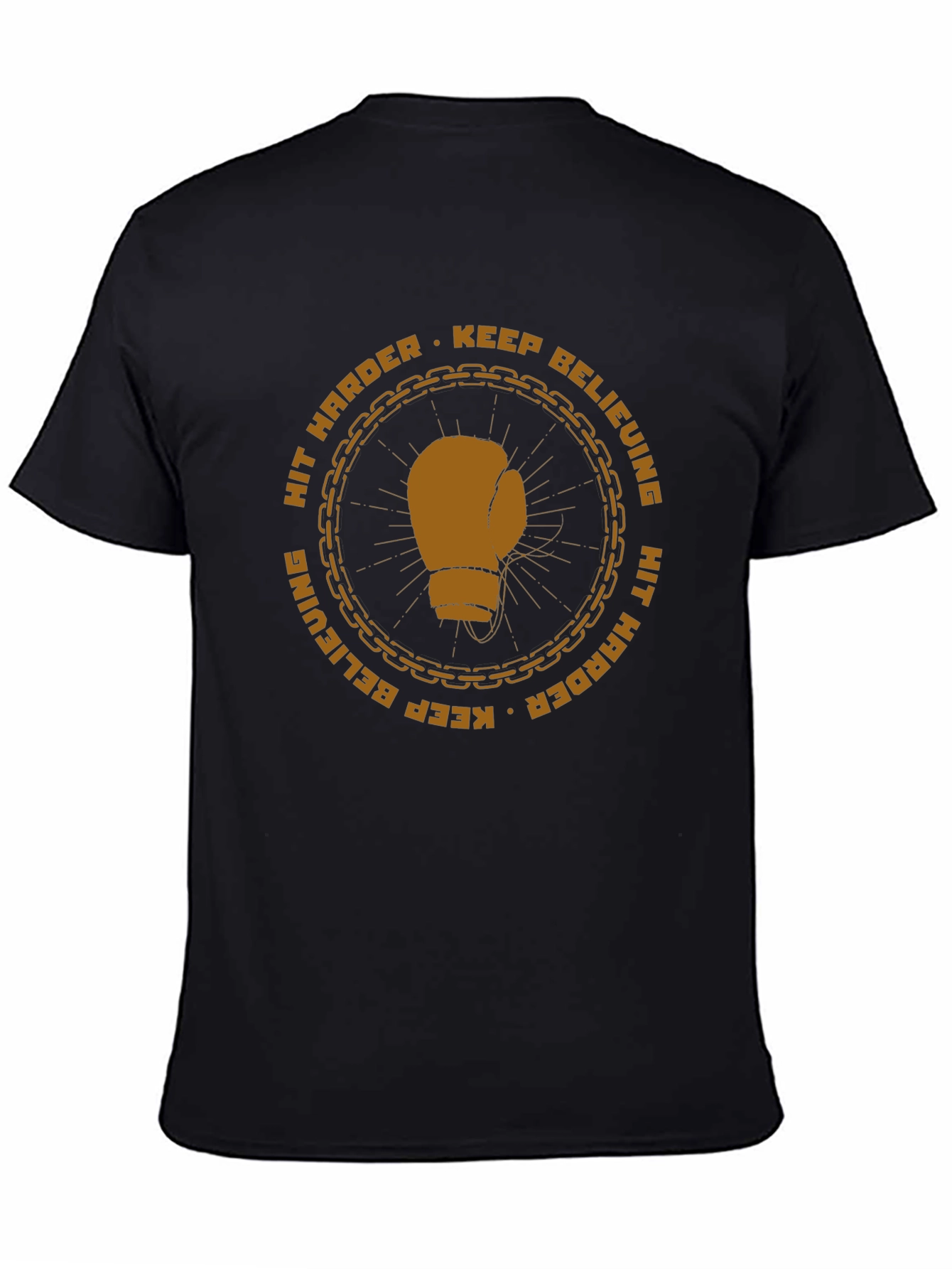 Motivational Boxing Glove Graphic T-Shirt