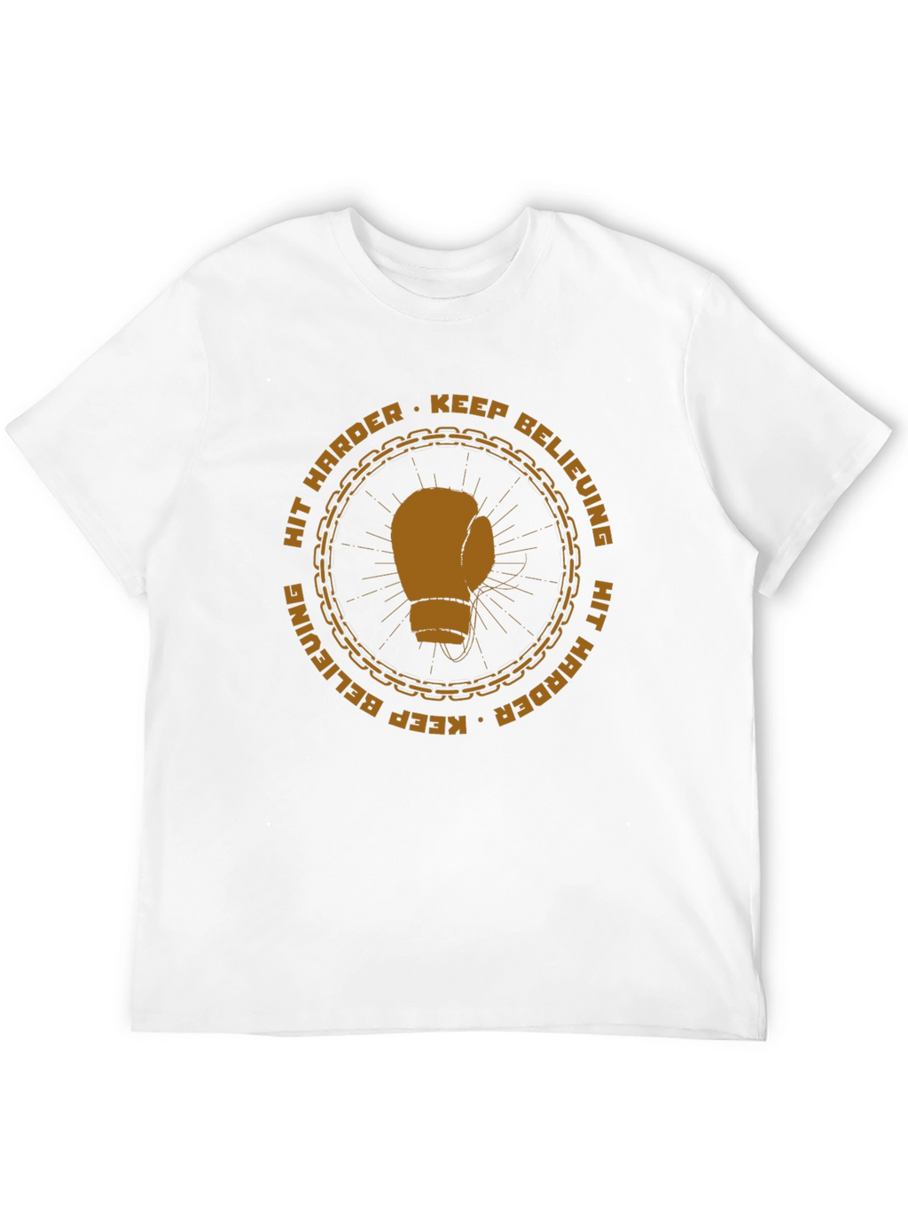 Motivational Boxing Glove Graphic T-Shirt