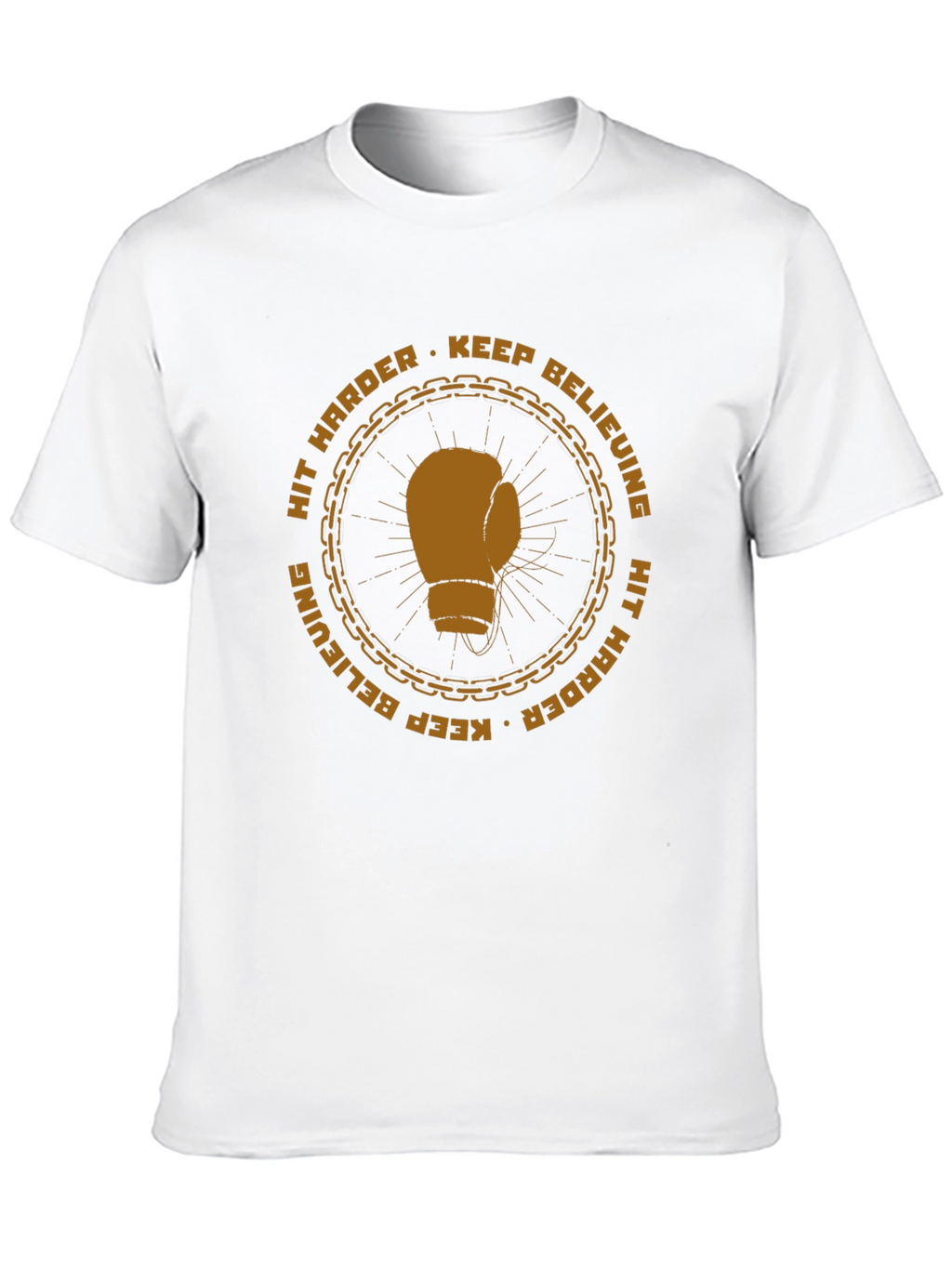Motivational Boxing Glove Graphic T-Shirt